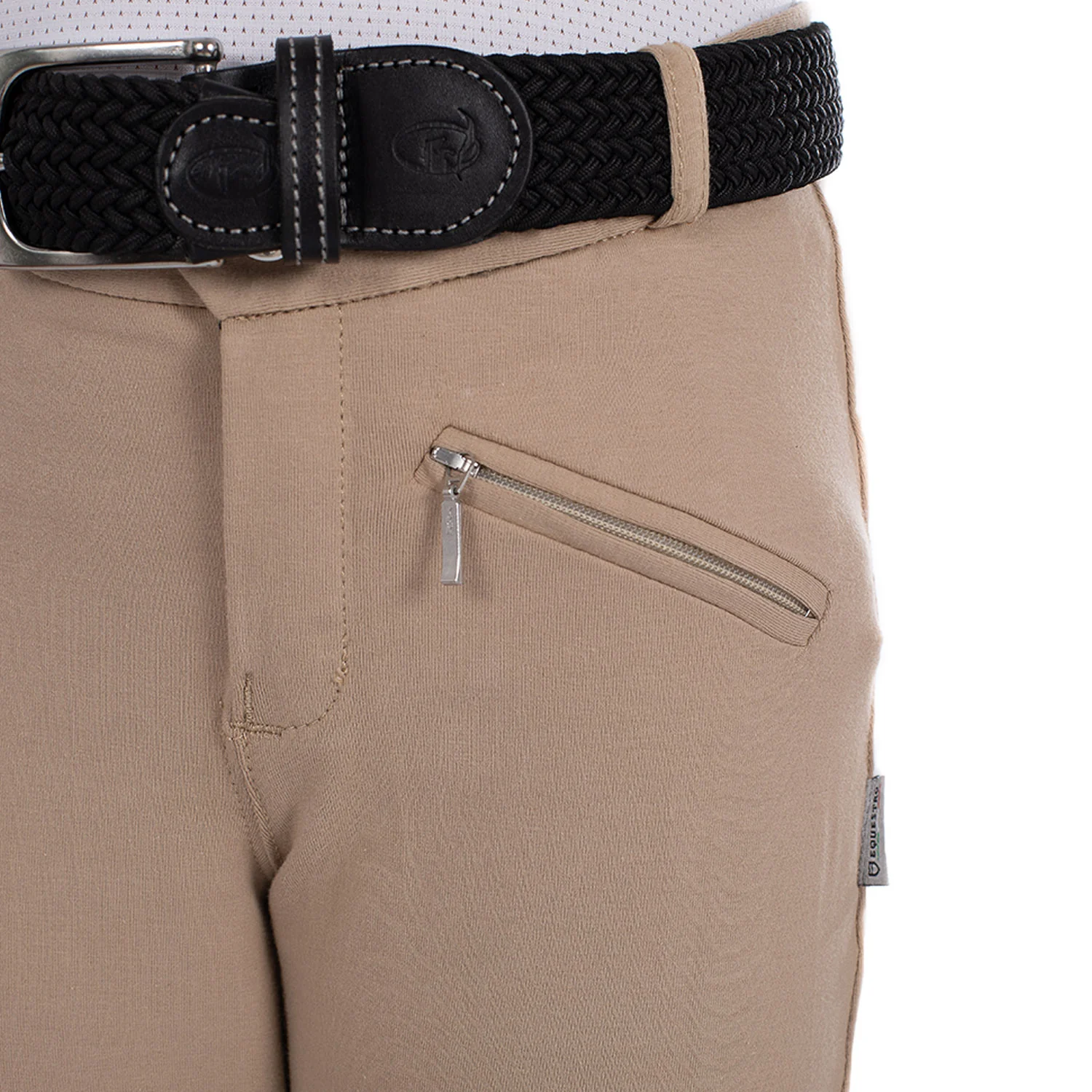 Equestro Leilani Model Junior Jodhpur Breeches In Stretch Material - Image 3