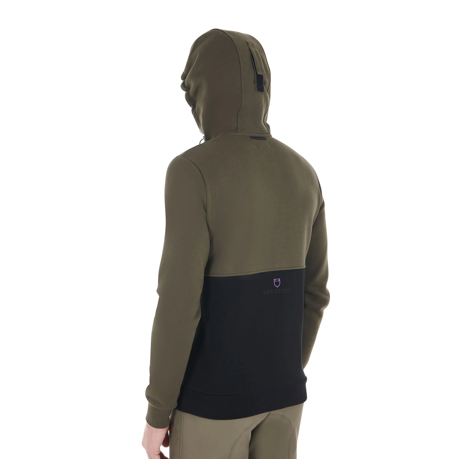 Equestro Men's Hooded Sweatshirt With Fleece Inside - Image 3