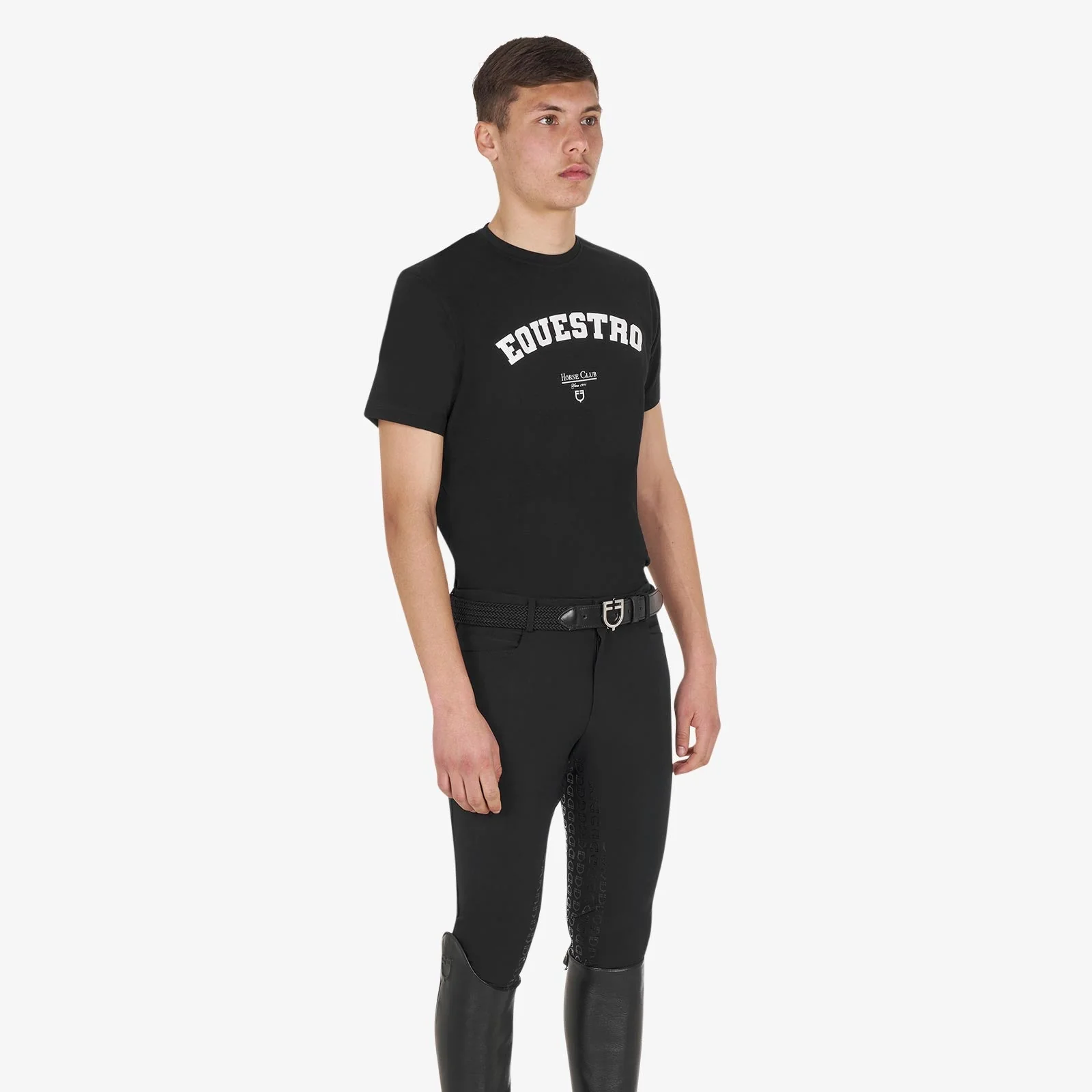 Equestro Men's Horse Club Cotton T-Shirt - Image 5