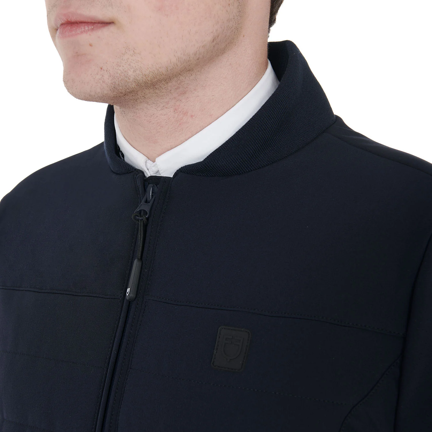 Equestro Men's Jacket In Perforated Technical Fabric - Image 4