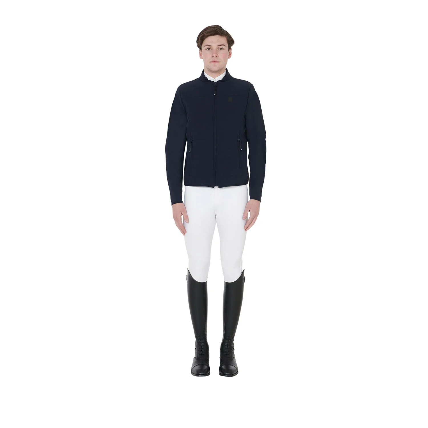 Equestro Men's Jacket In Perforated Technical Fabric - Image 6