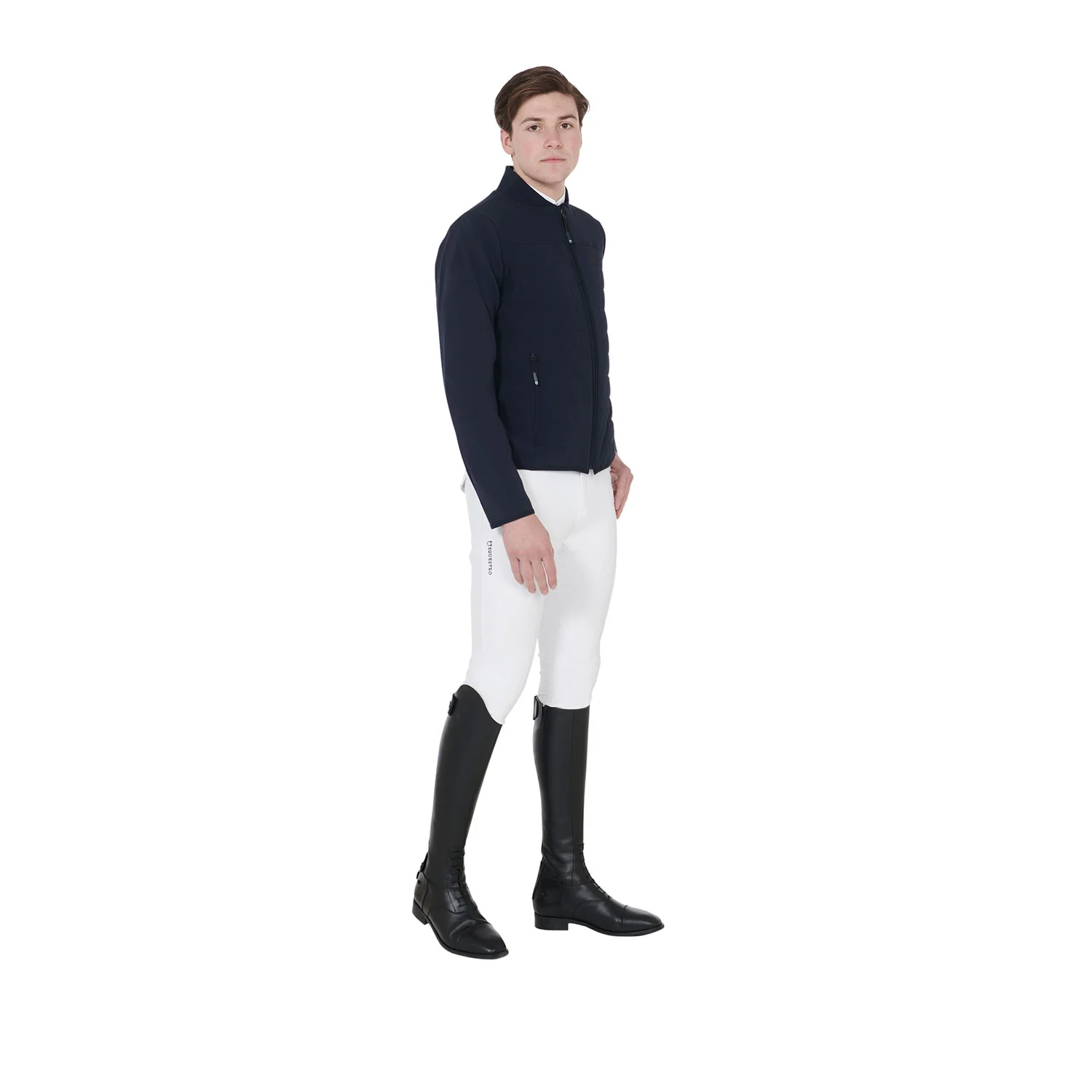 Equestro Men's Jacket In Perforated Technical Fabric - Image 7