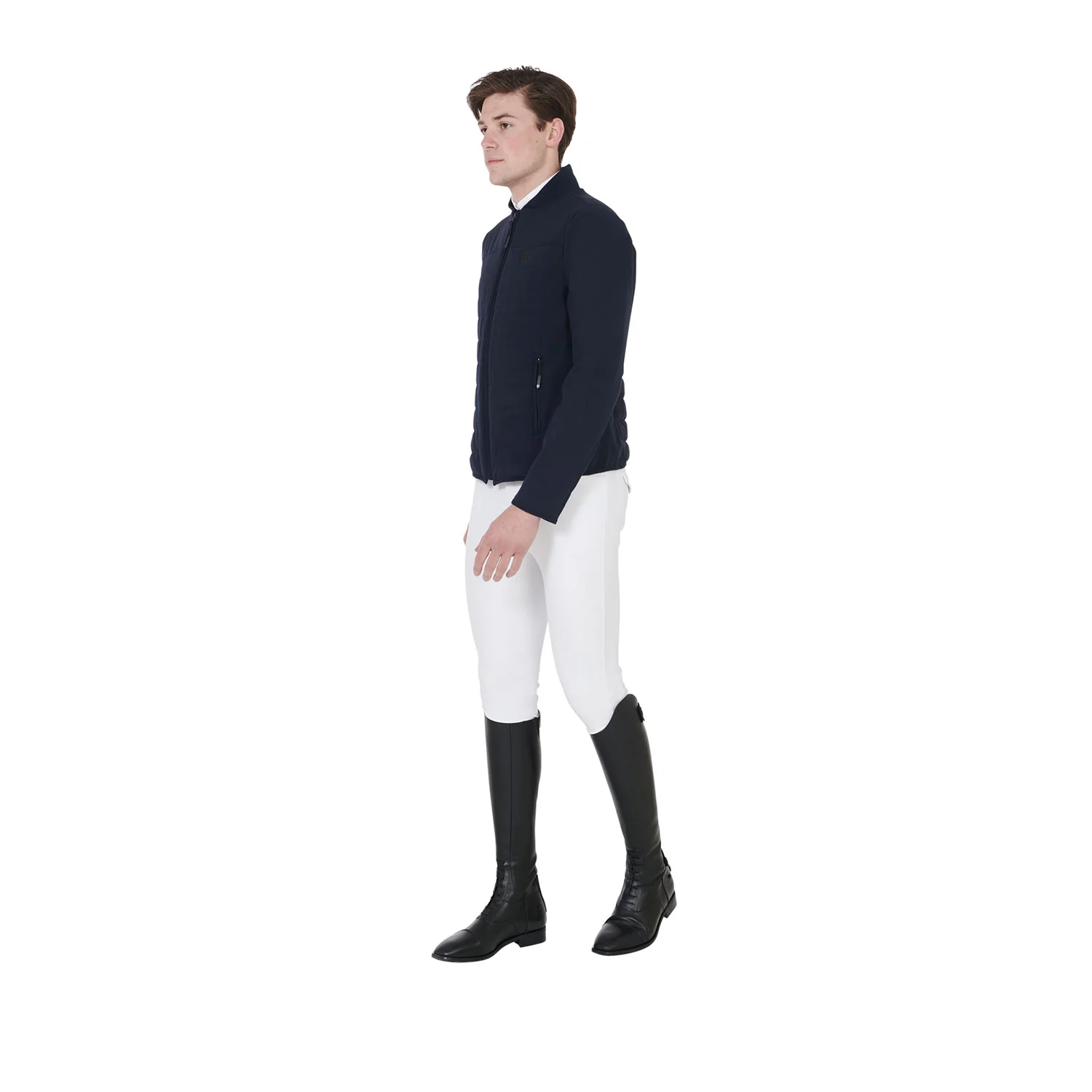 Equestro Men's Jacket In Perforated Technical Fabric - Image 8