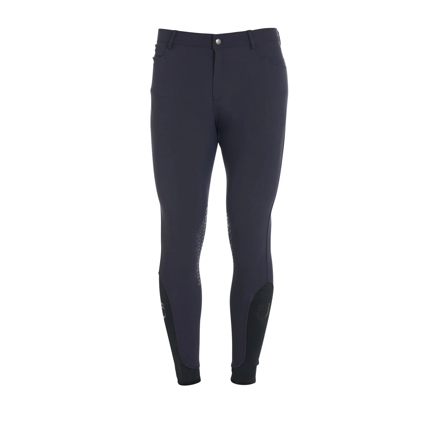 Equestro Men's Slim Fit Grip Breeches With Logo - Image 58
