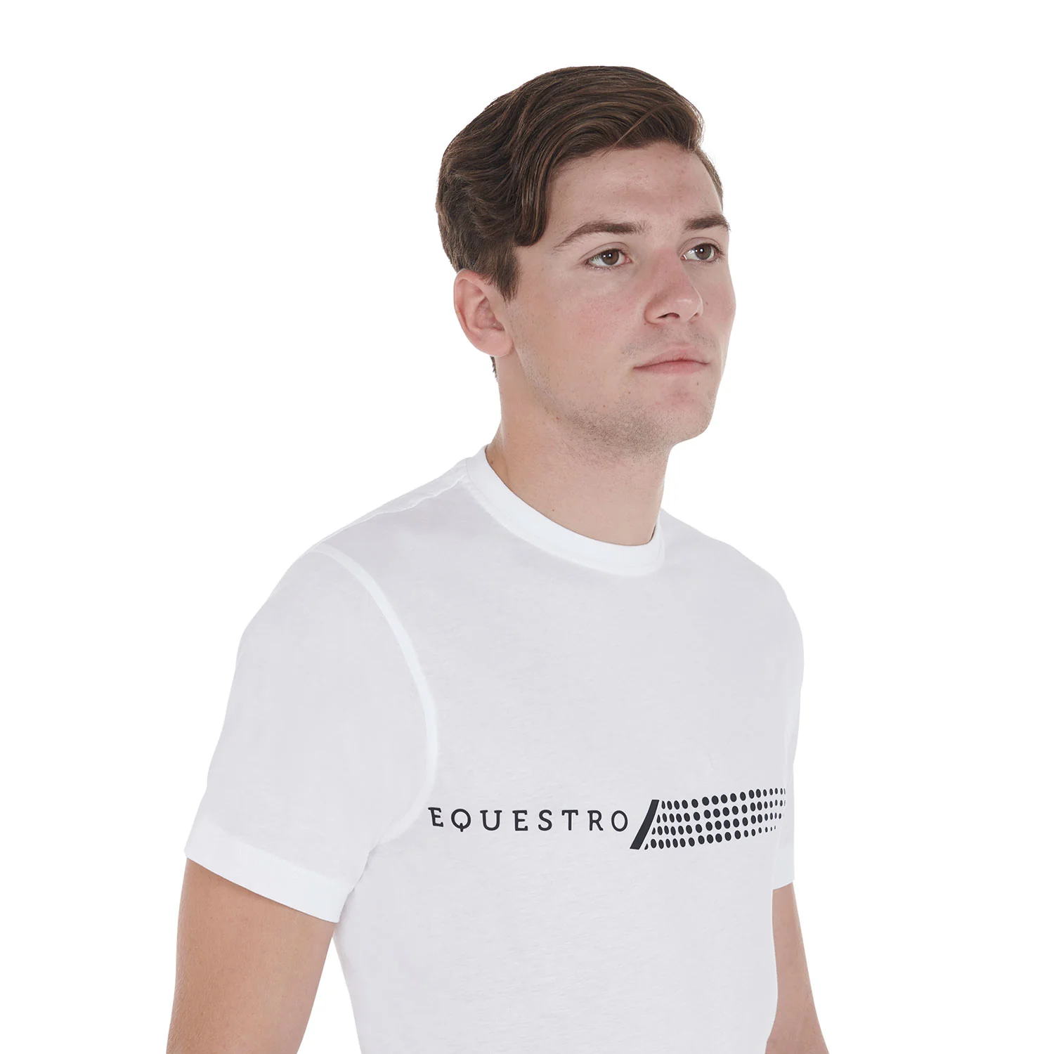 Equestro Men's Slim Fit T-Shirt With Contrasting Print - Image 3