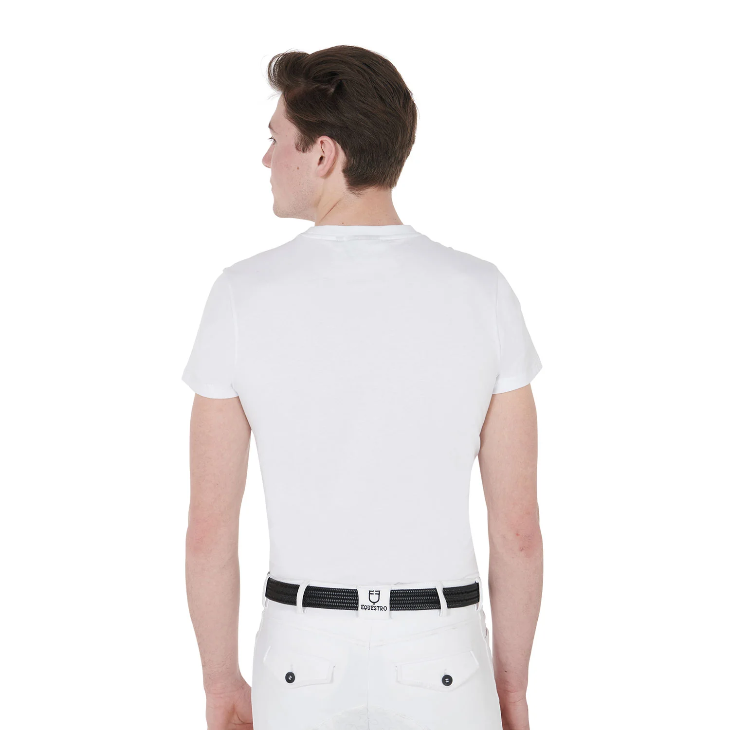 Equestro Men's Slim Fit T-Shirt With Race Horse - Image 2