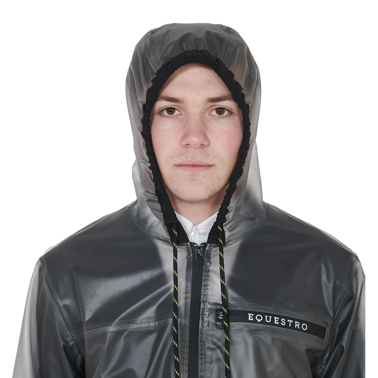 Equestro Men's Transparent Technical Raincoat - Image 5