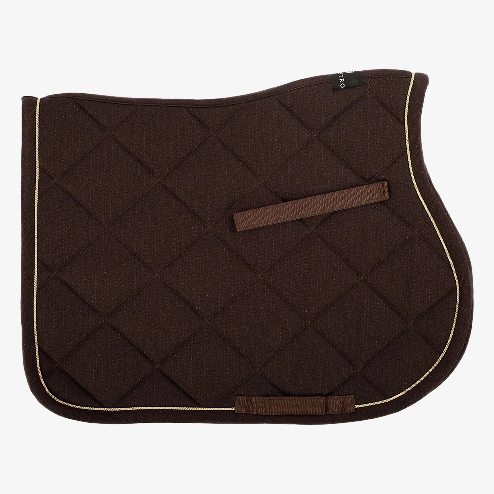 Equestro Pony Jumping Saddle Pad In Cotton With Logo - Image 2