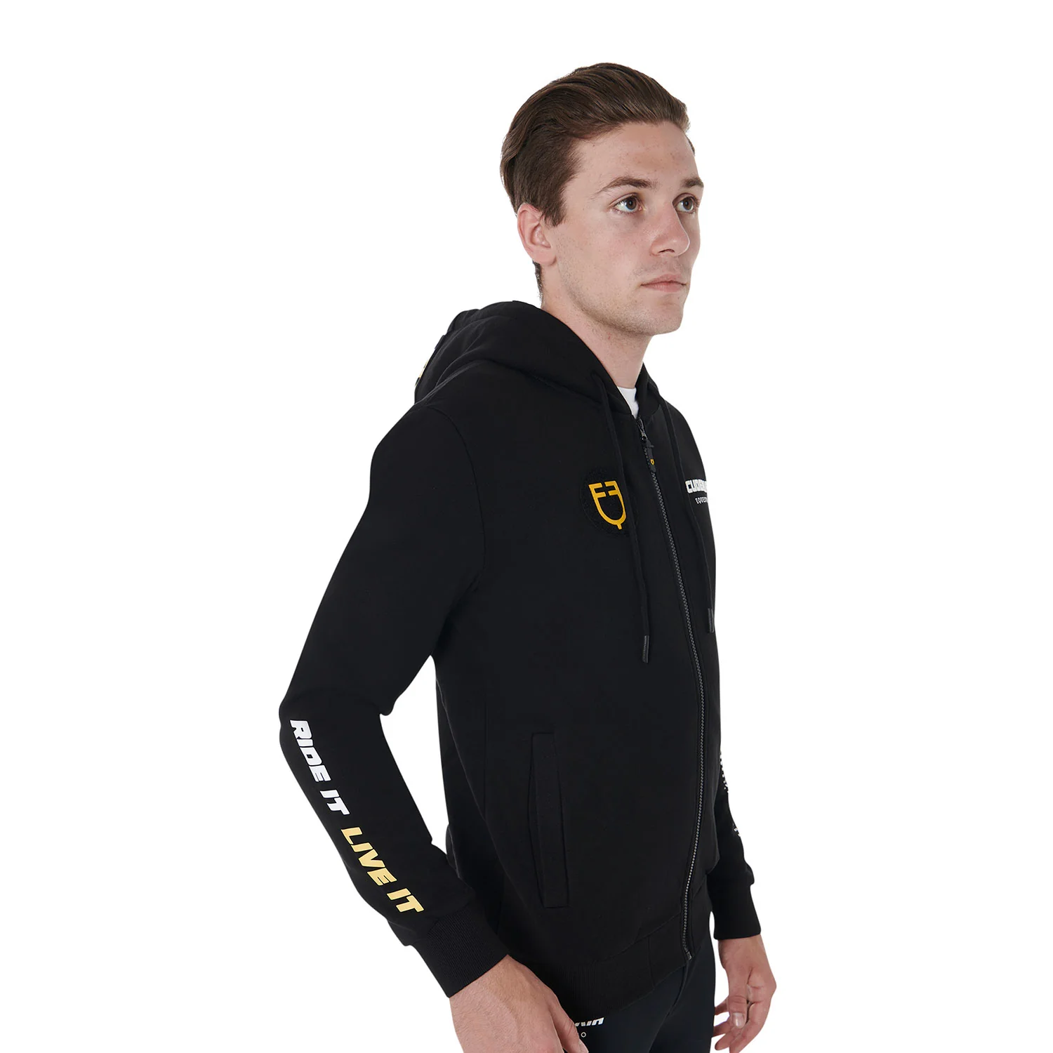 Equestro Scuderia Equestro Men's Hooded Sweatshirt Fleece - Image 5