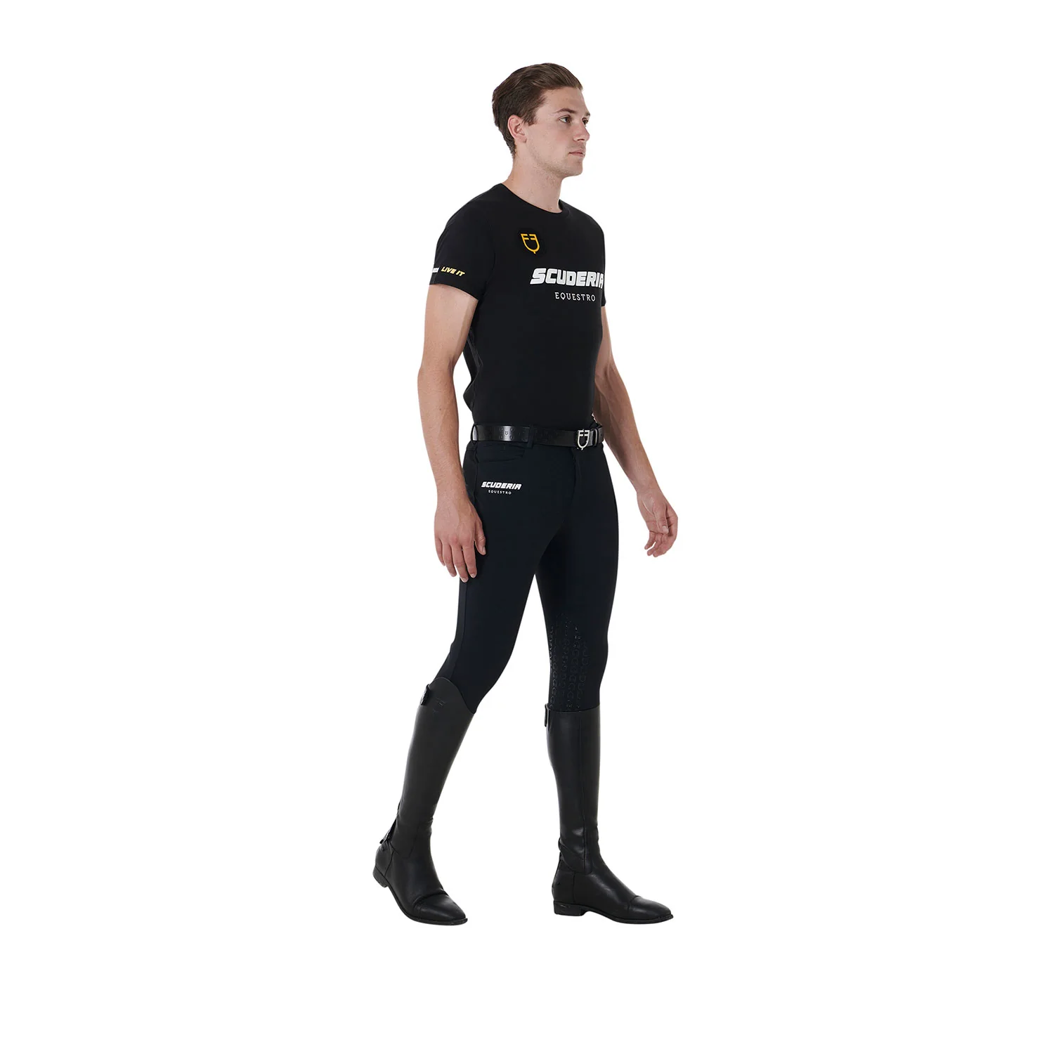 Equestro Scuderia Equestro Men's Stretch Cotton T-Shirt - Image 5
