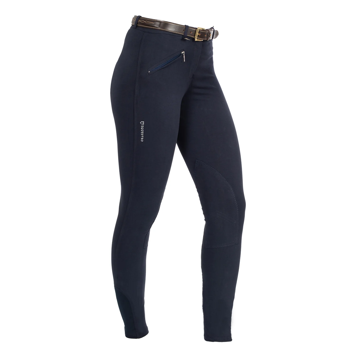 Equestro Selene Model Woman Breeches In Stretch Cotton - Image 9