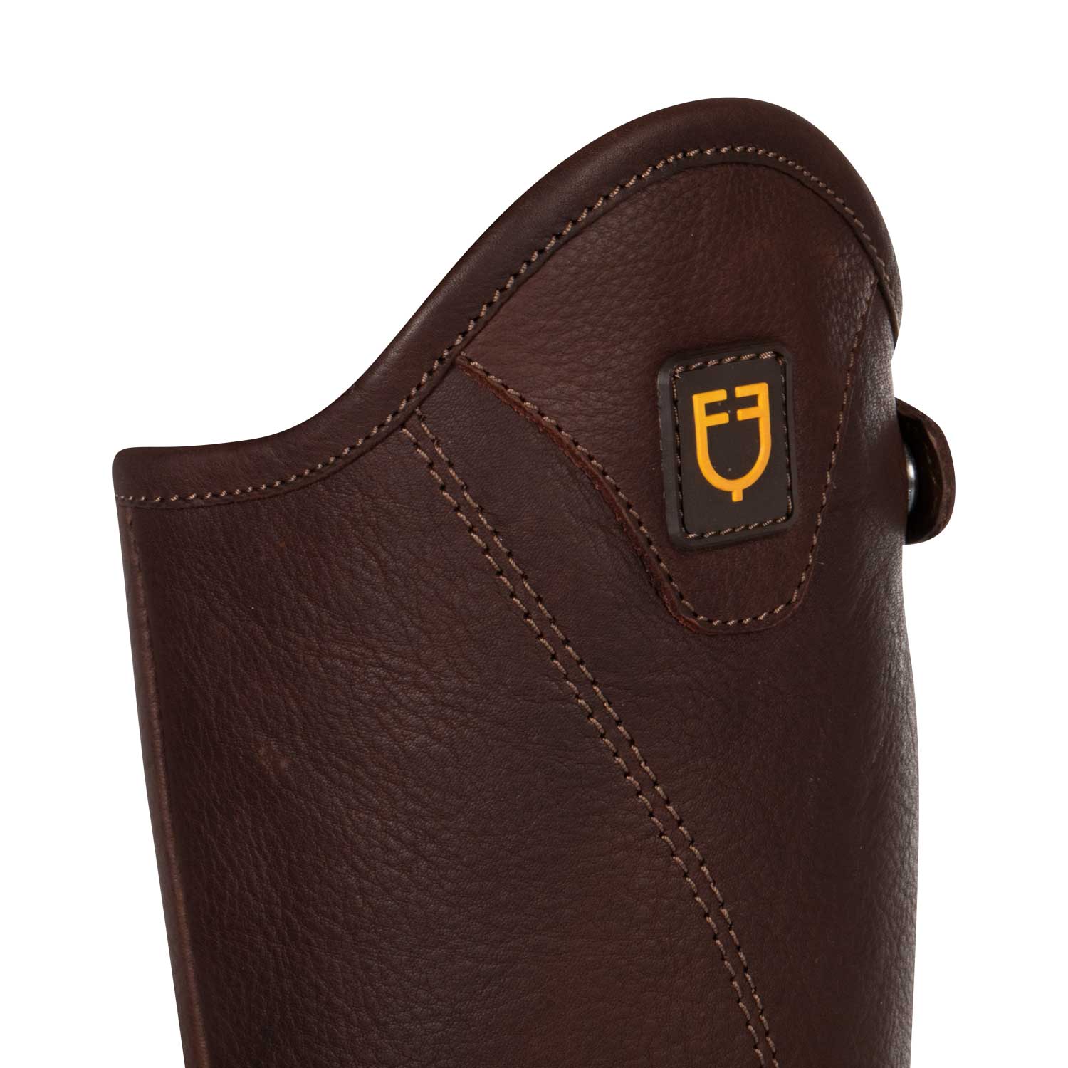 Equestro Unisex Short Leather Gaiters With Side Zip - Image 11