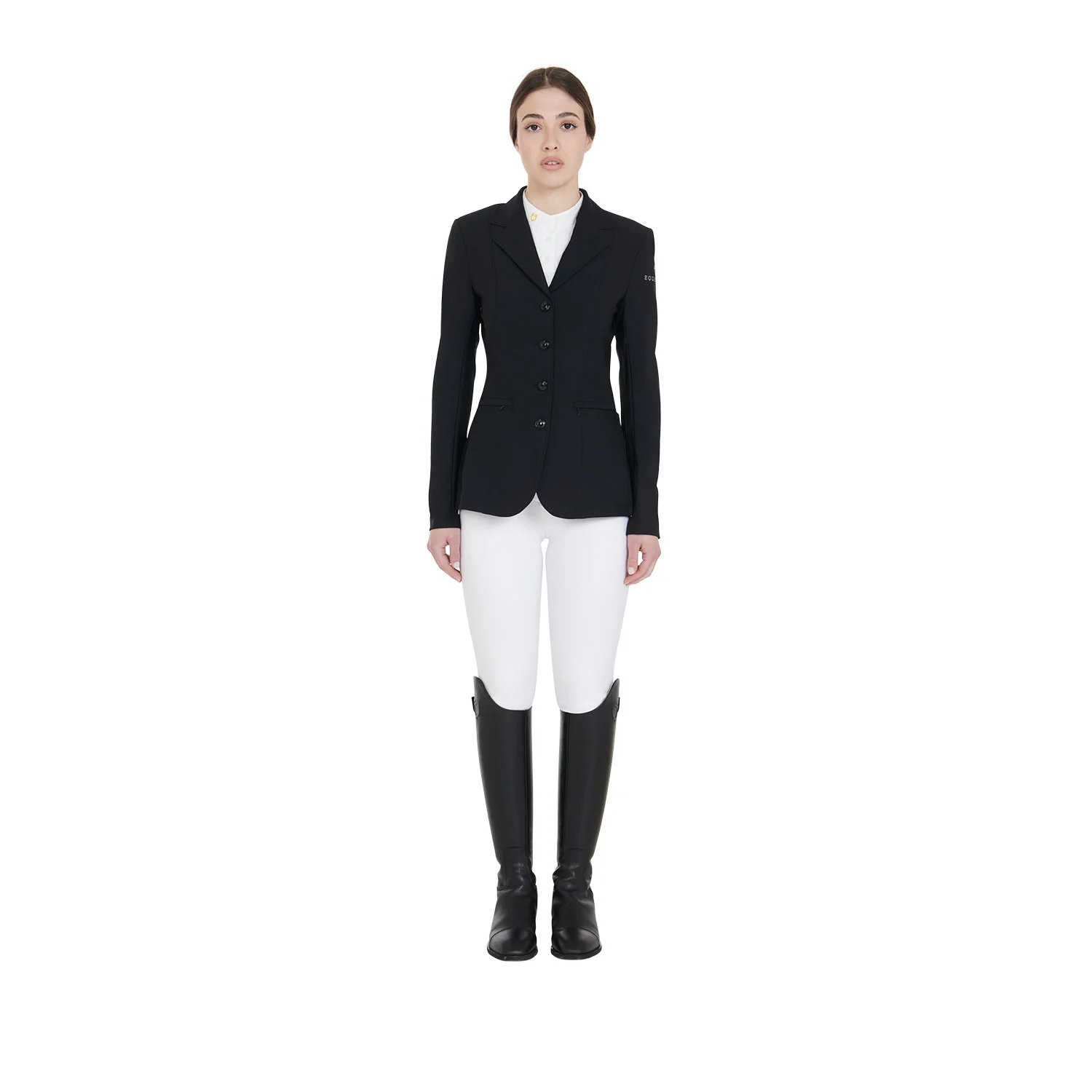 Equestro Women's Four Button Competition Jacket Anatomical Cut - Image 4
