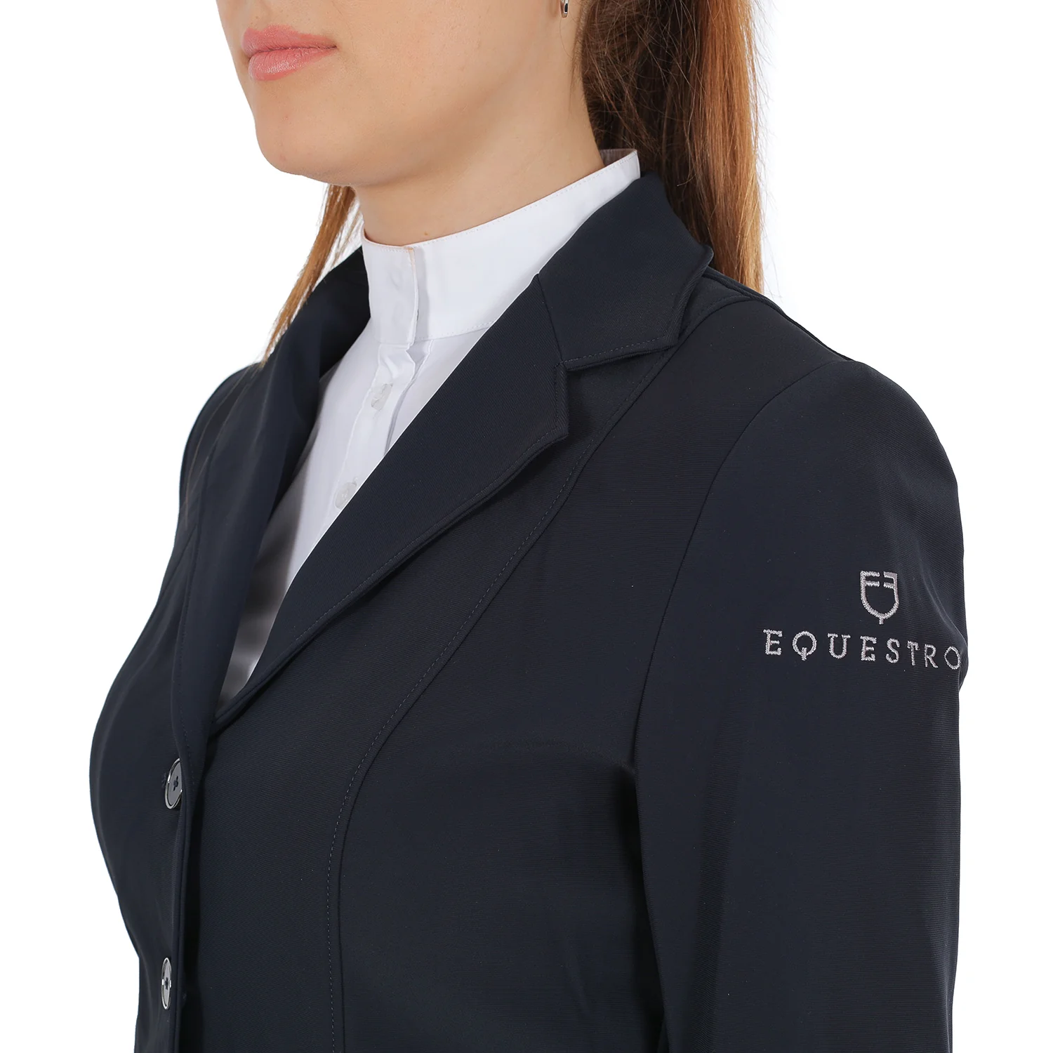 Equestro Women's Four Button Competition Jacket Anatomical Cut - Image 8