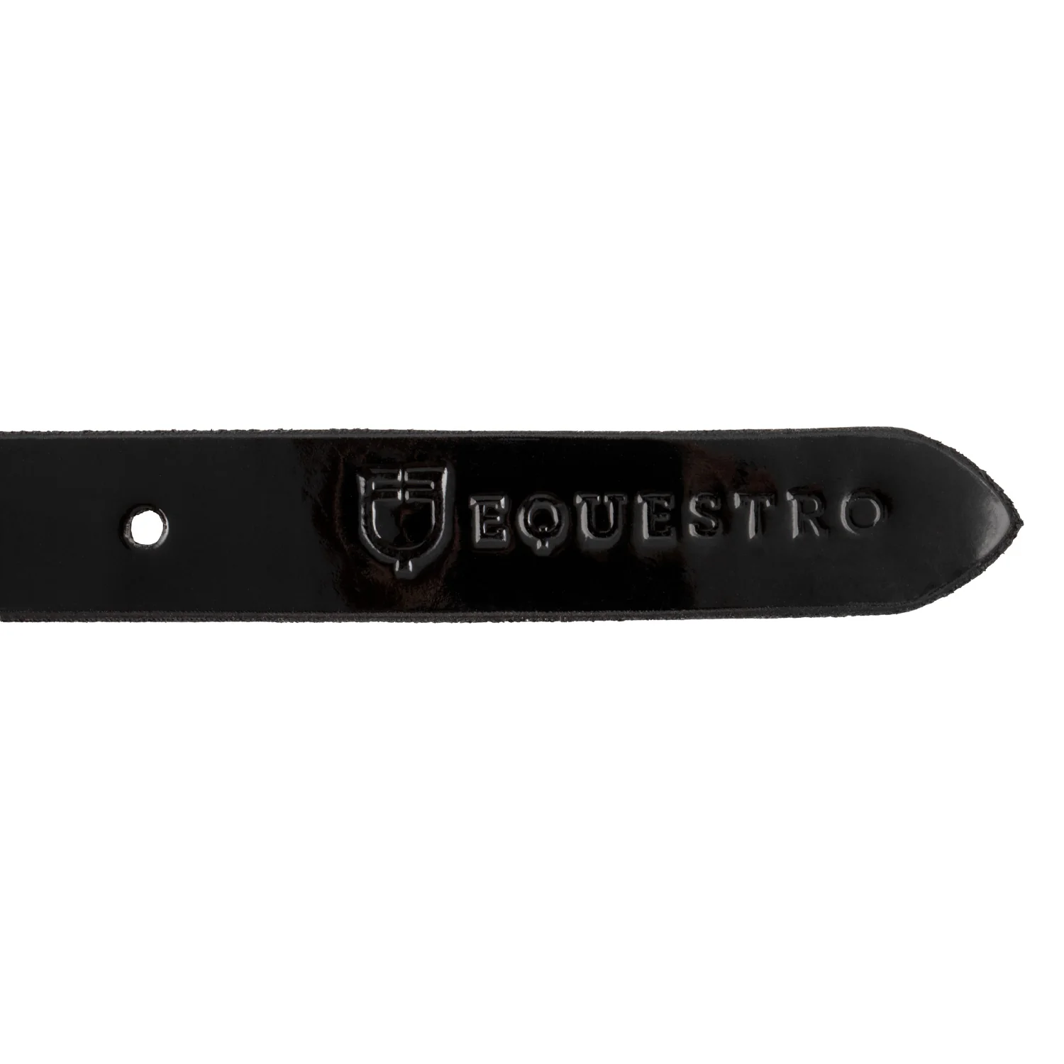 Equestro Women's Glossy Belt With Snaffle Bit Buckle - Image 4