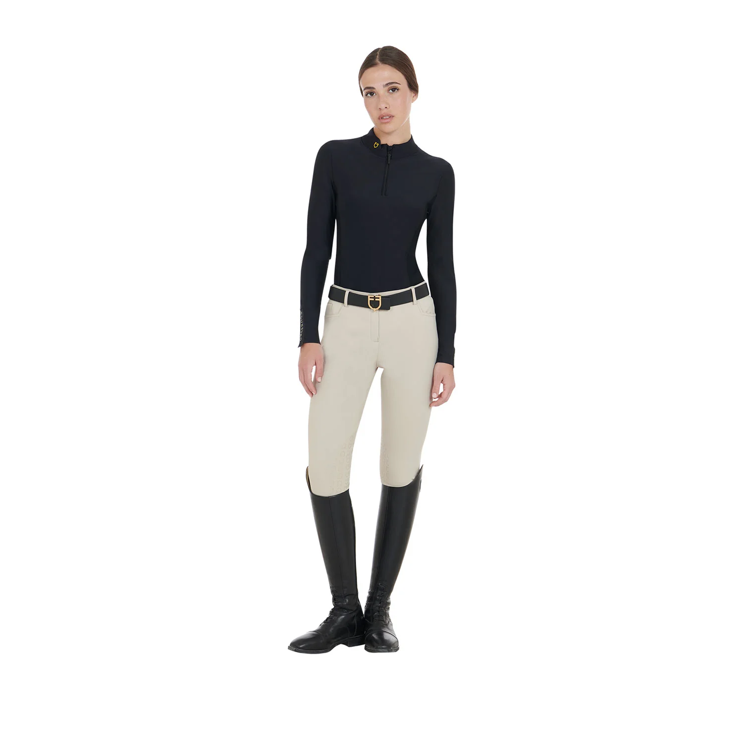 Equestro Women's Long-Sleeved Training Technical Polo Shirt - Image 52