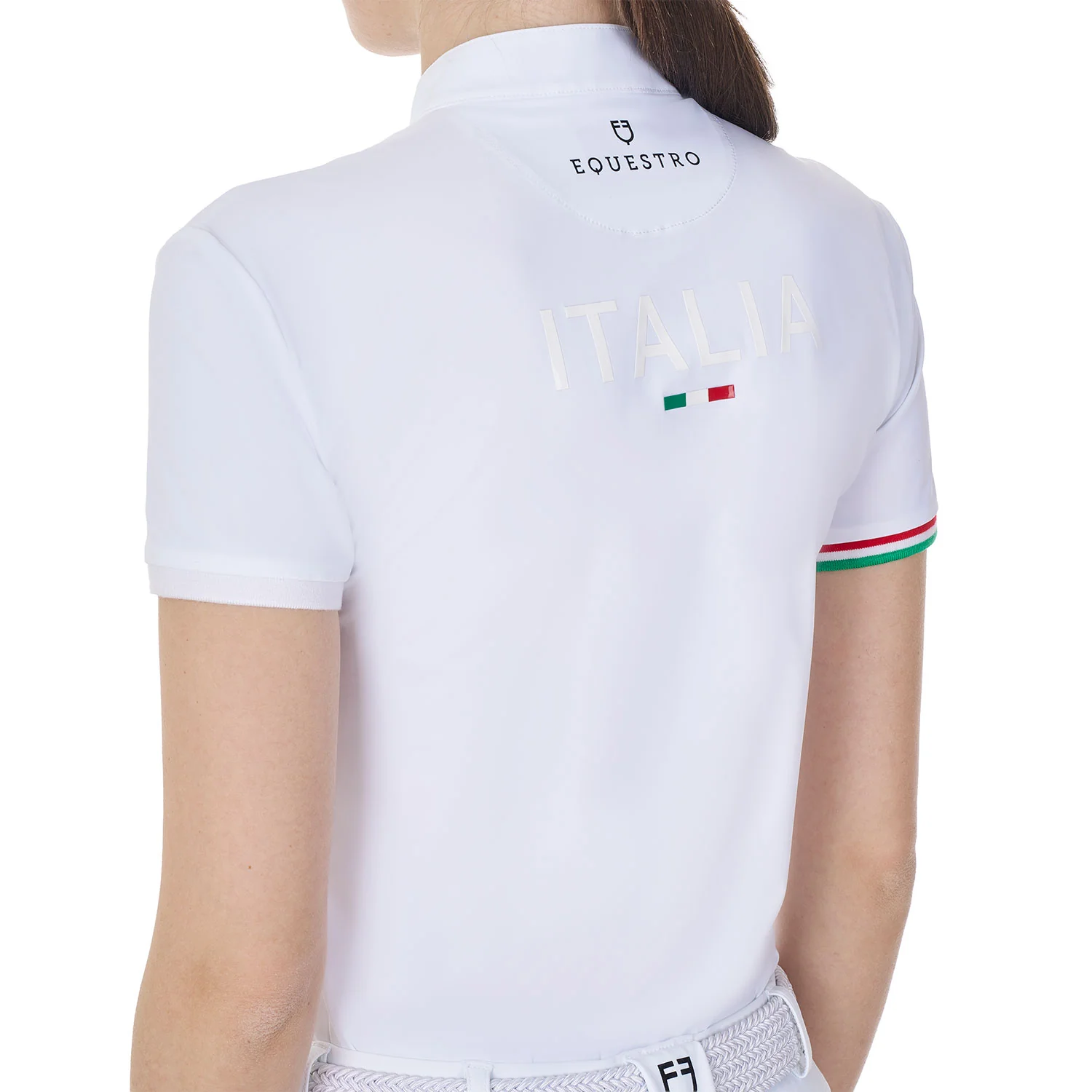 Equestro Women's Slim Fit Competition Polo Shirt Equestro X Fise - Image 2