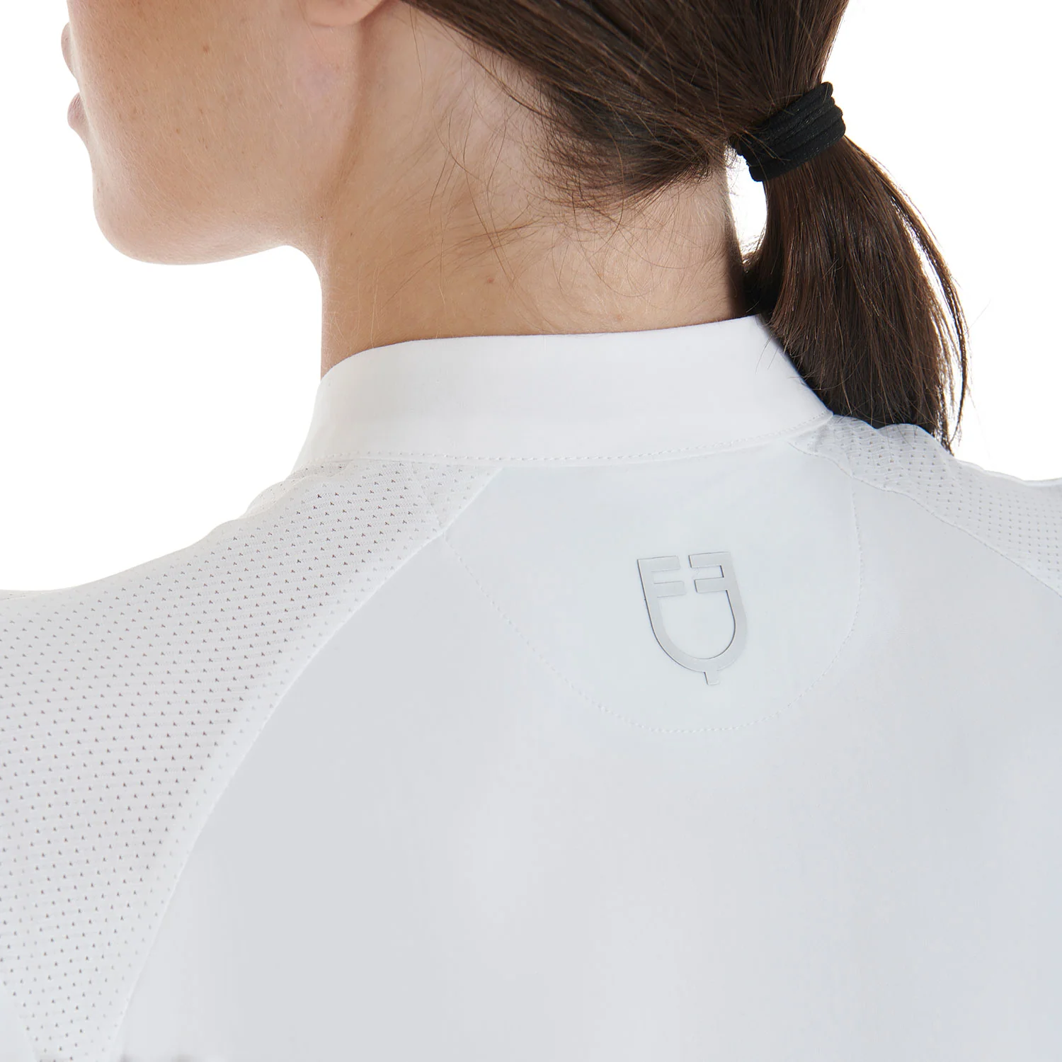 Equestro Women's Slim Fit Polo Shirt With Contrasting Shoulder Inserts - Image 12