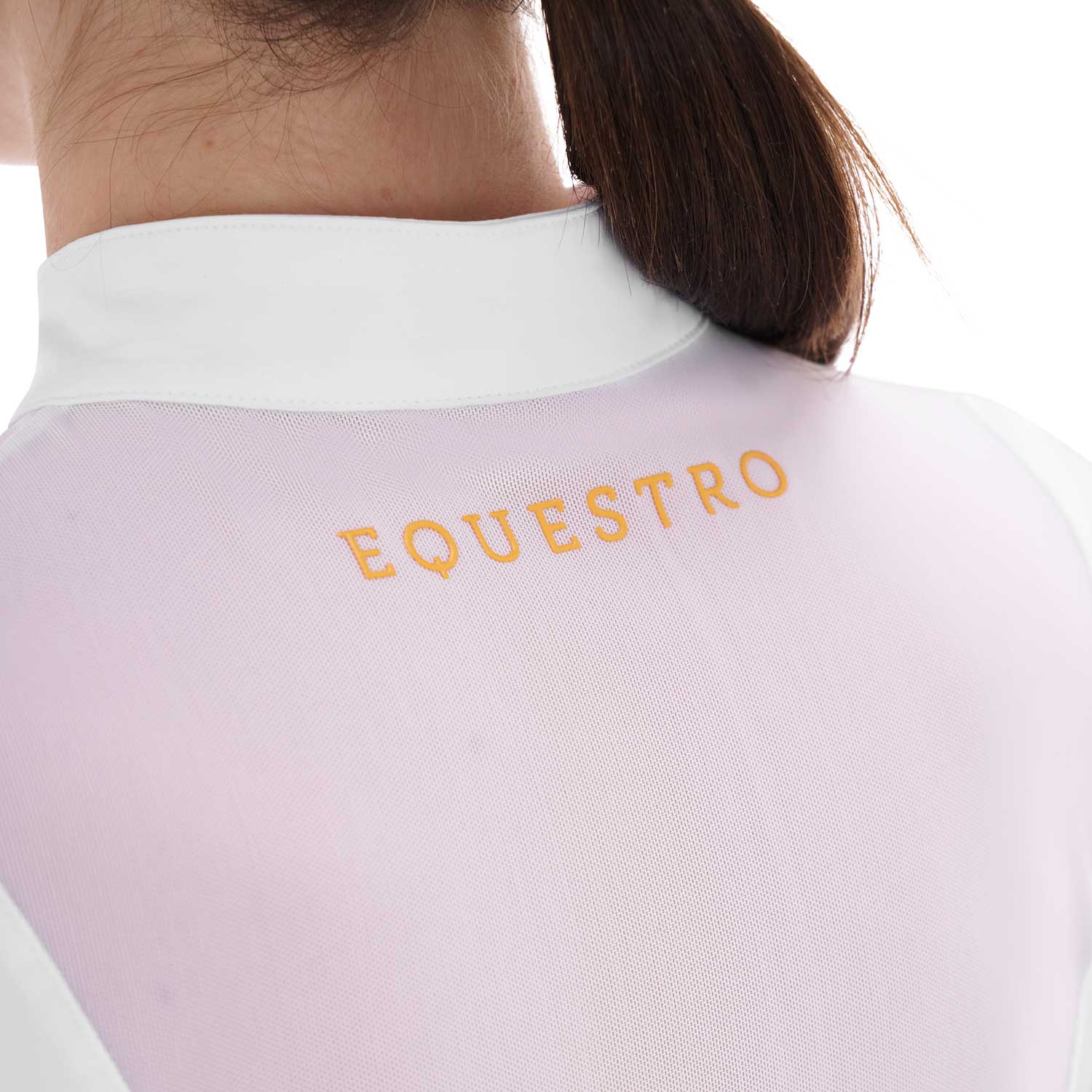Equestro Women's Training Polo Shirt With Mesh Inserts - Image 11