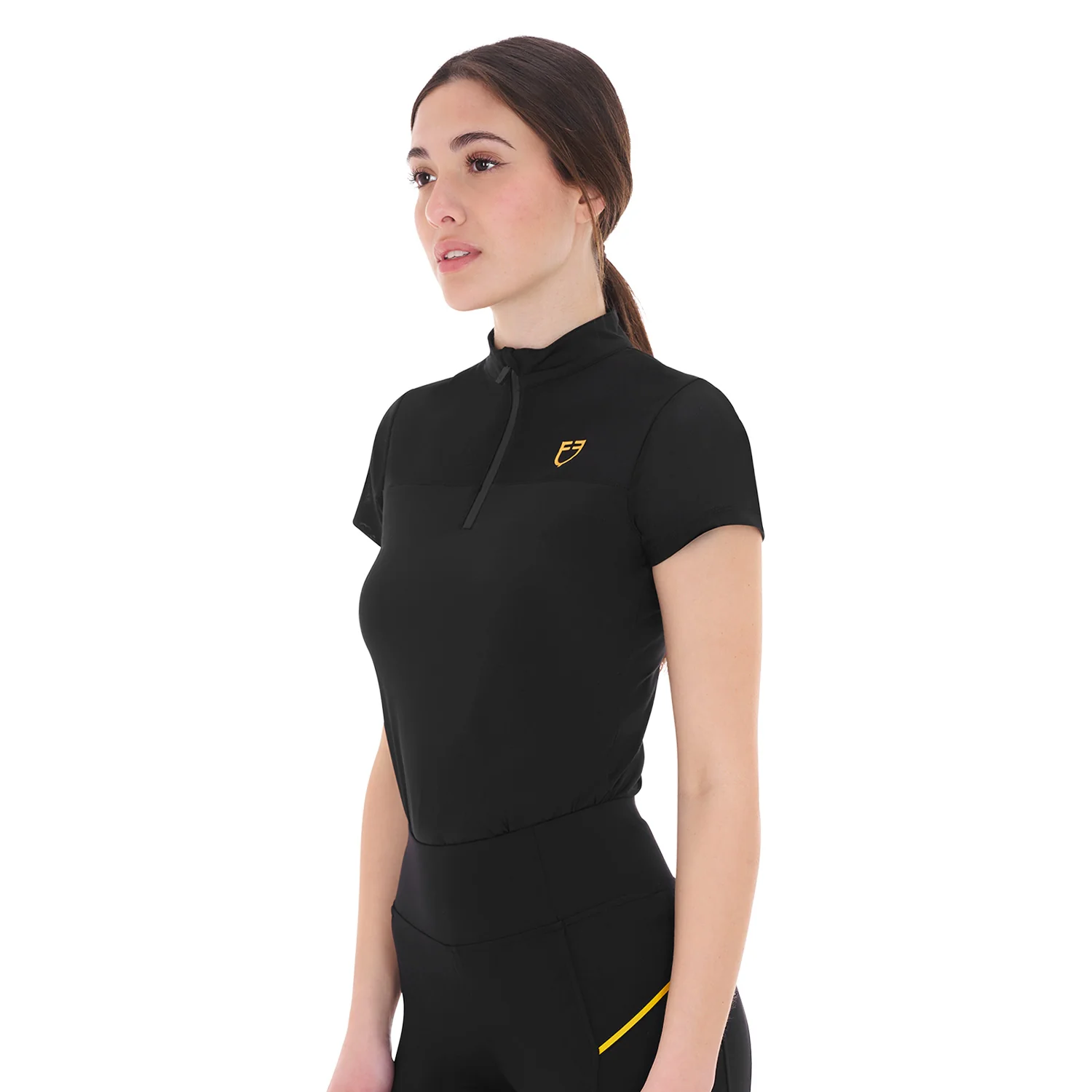 Equestro Women's Training Polo Shirt With Mesh Inserts - Image 5