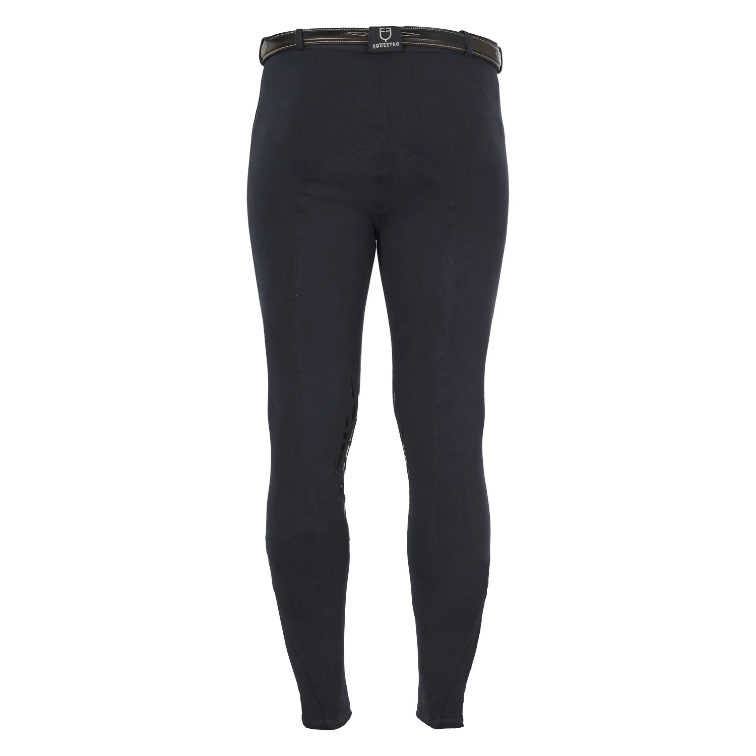 Equestro Zeus Men’s Stretch Cotton Breeches with Knee Grip - Image 2