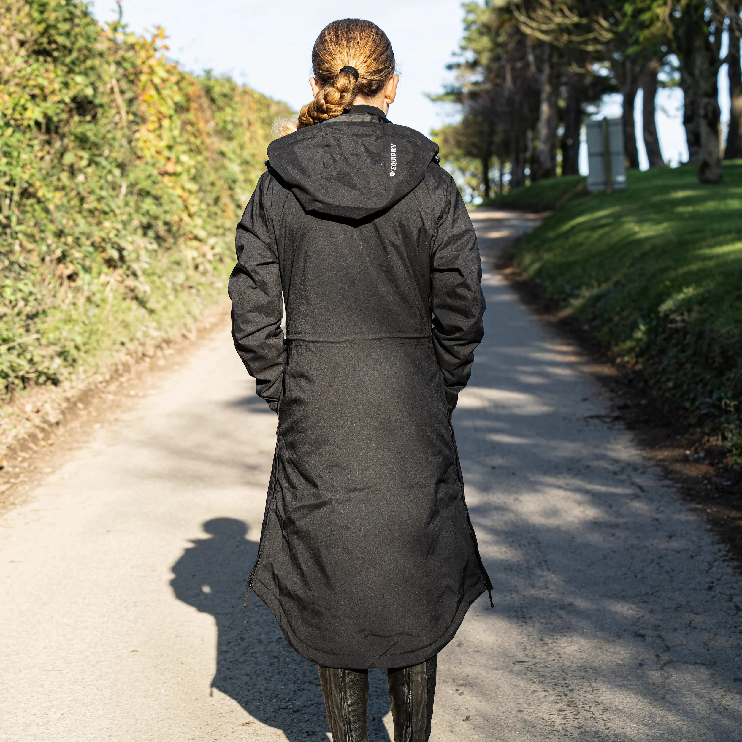 EQUIDRY Girl's Bronte Riding Coat with Removable Hood - Image 11