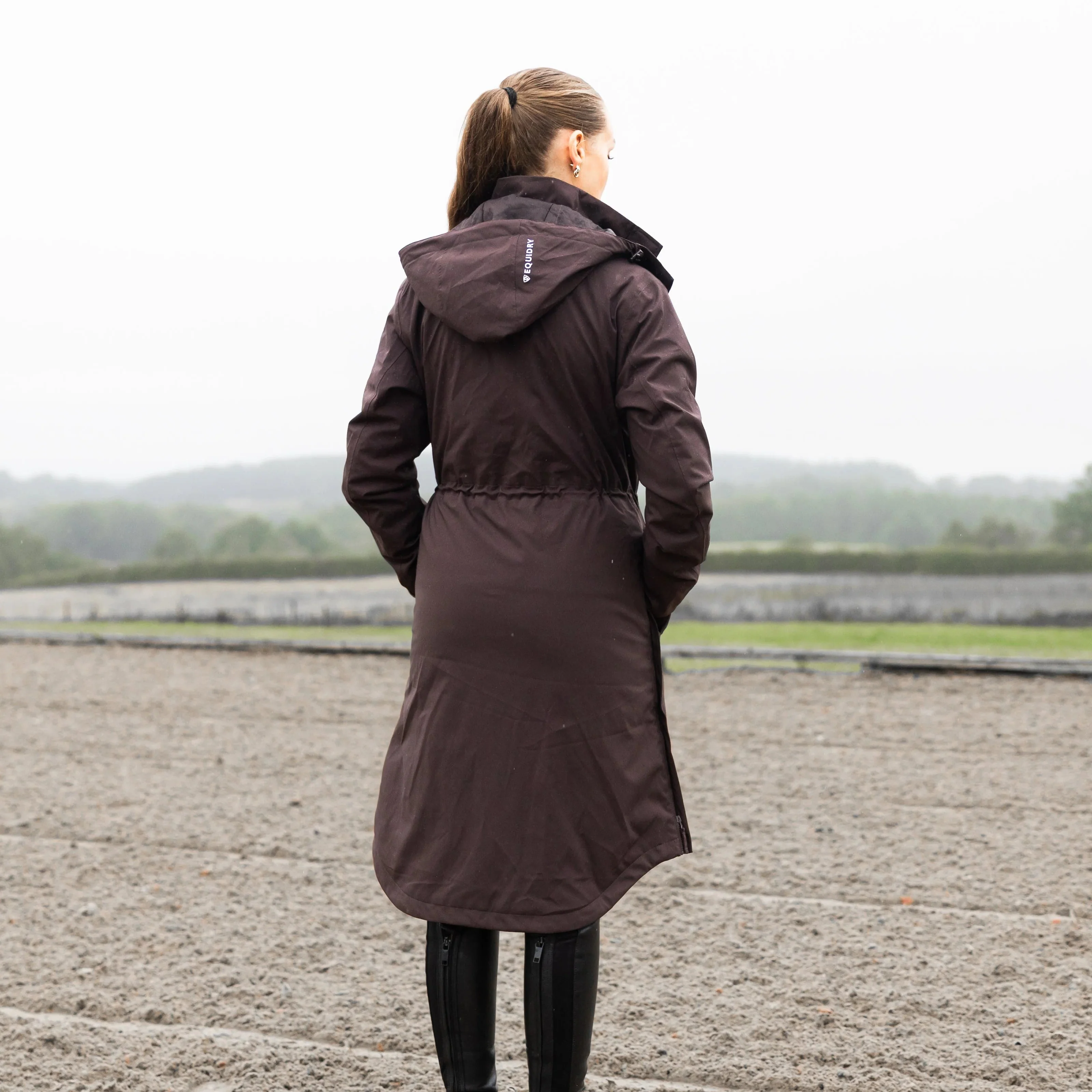 EQUIDRY Women's Bronte Riding Coat with Removable Hood - Image 27