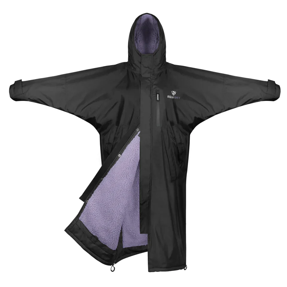 EQUIDRY Women's Thick Fleece Evolution Fixed Hood - Black Forest/Black - Image 16