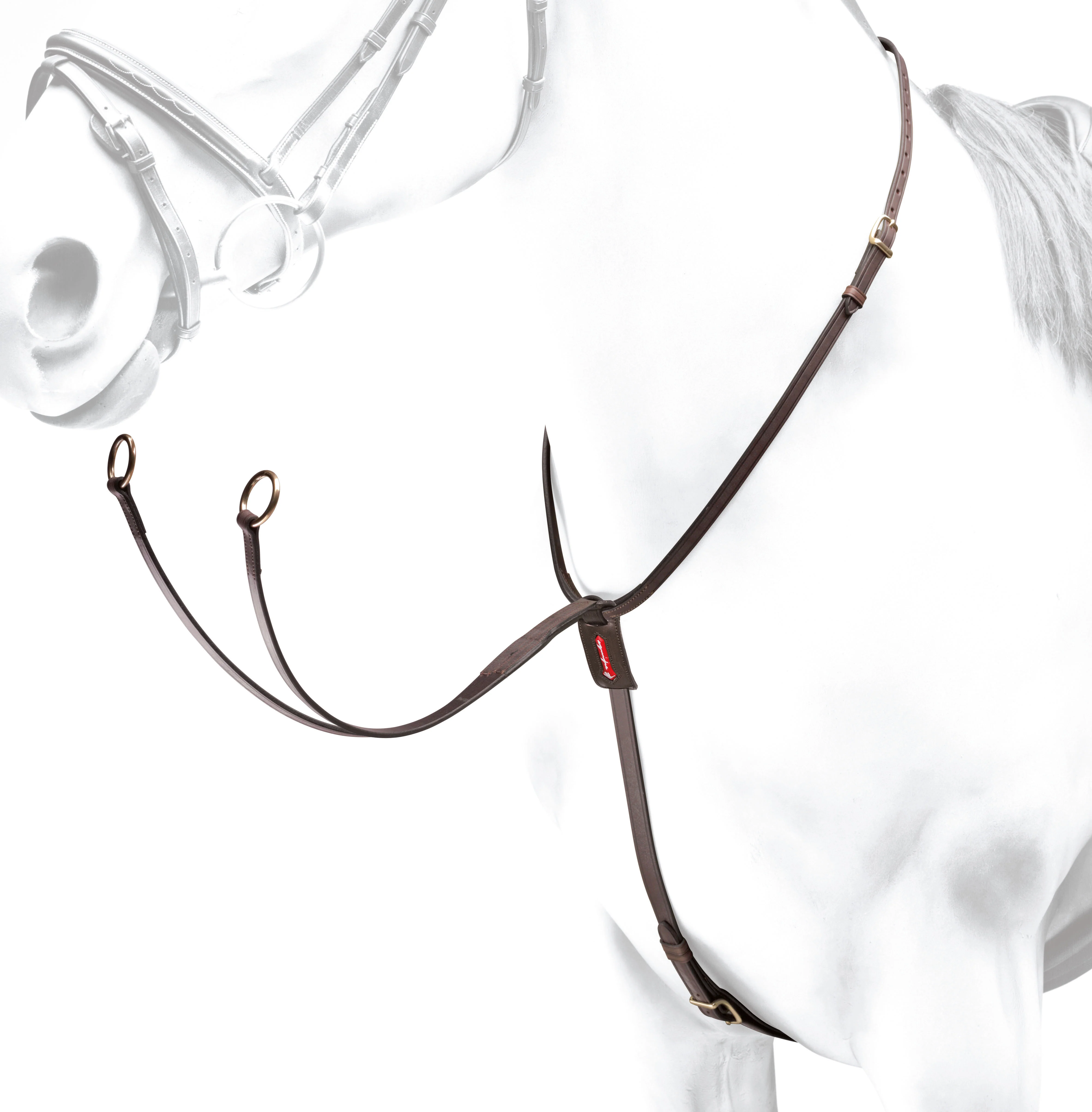Equipe Leather Martingale with Silver Fittings
