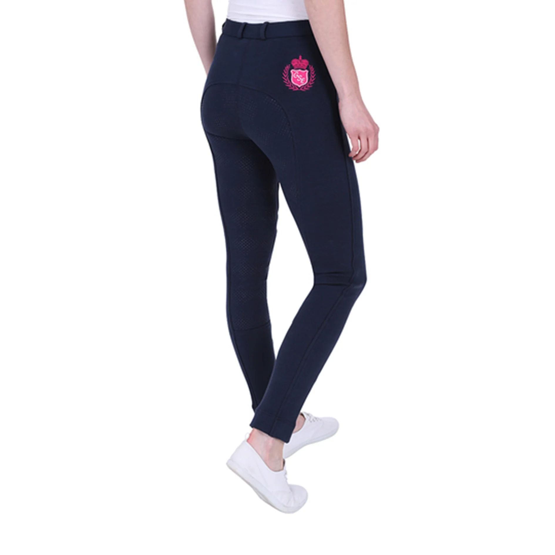 GS Equestrian Ellia Childrens Silicone Full Seat Jodhpurs - Image 4