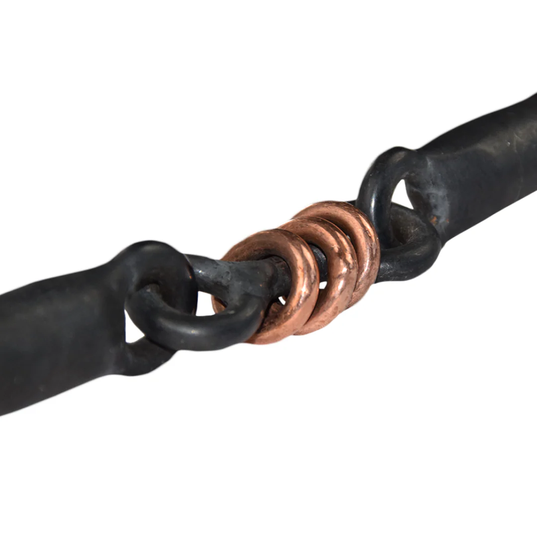 GS Equestrian Tom Thumb Sweet Iron Roller Link Bit - Image 2