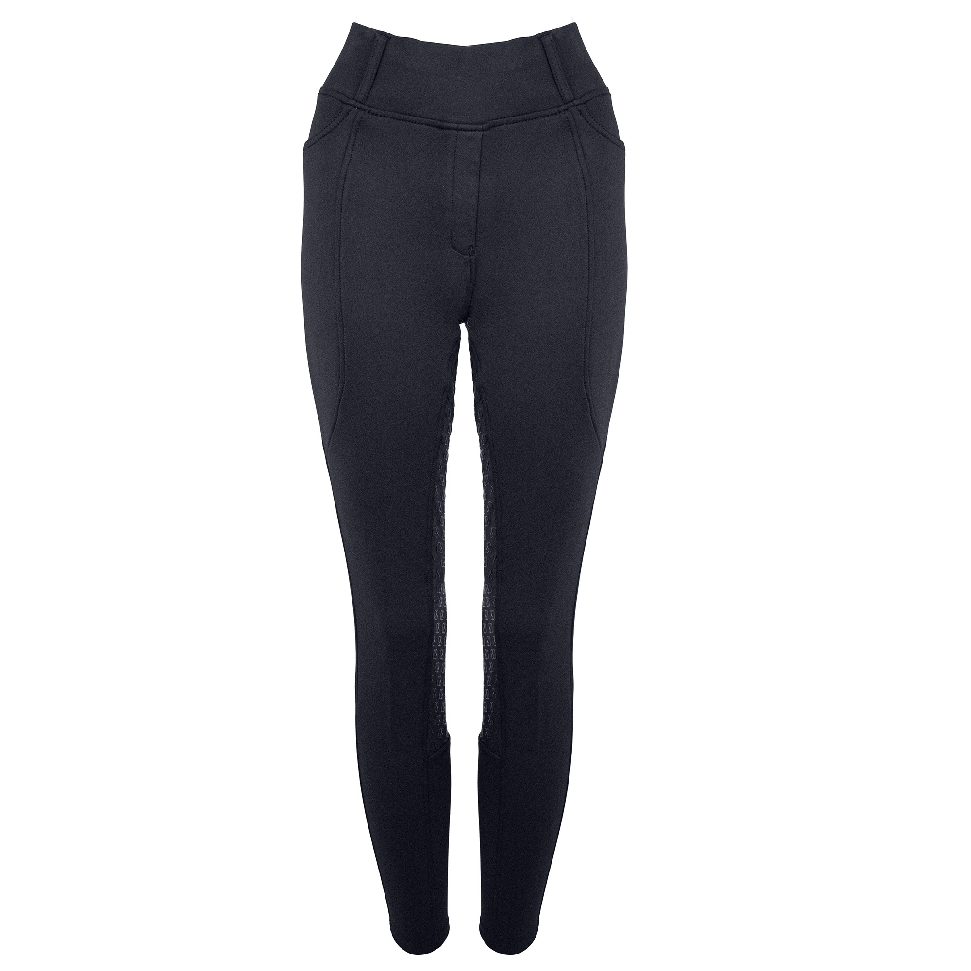 GS Equestrian Children's Winter Fleece Lined Riding Tights - Image 4