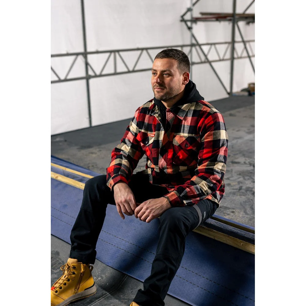 Hard Yakka Men Quilted Flannel Shacket - Image 10