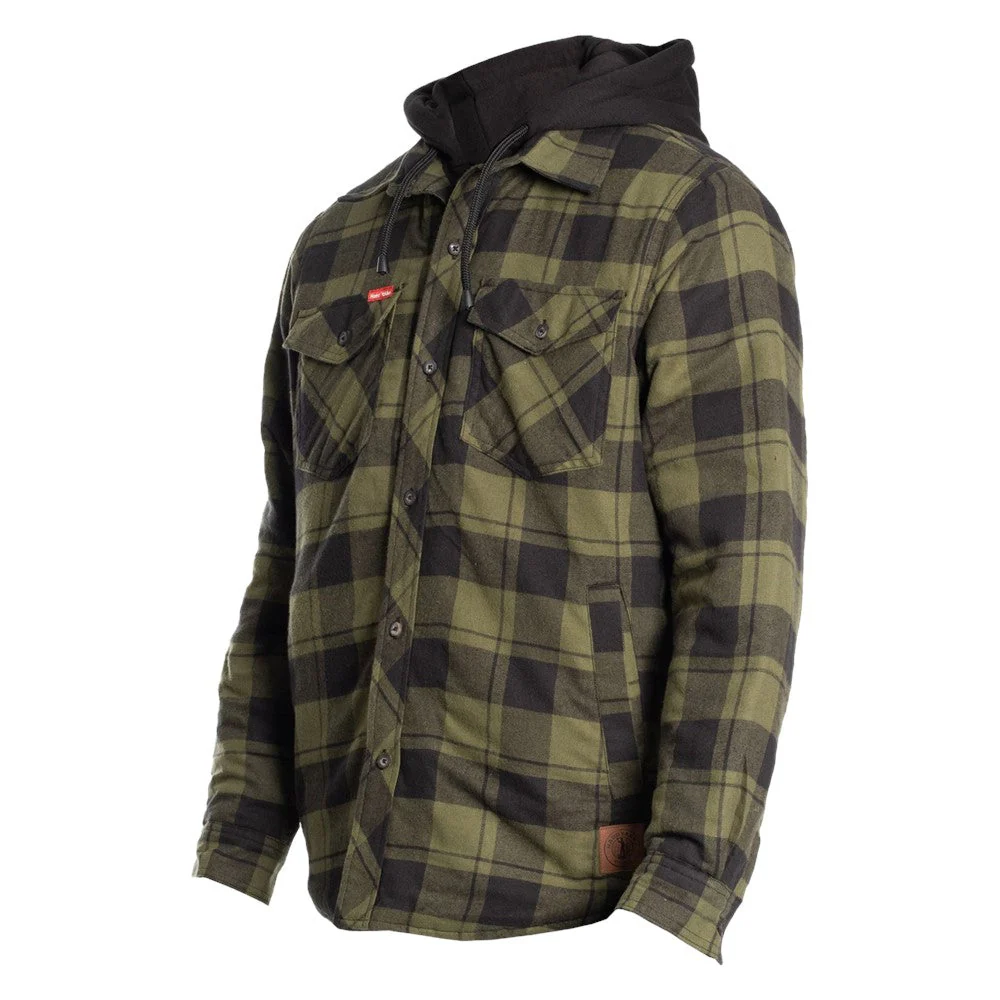 Hard Yakka Men Quilted Flannel Shacket - Image 16