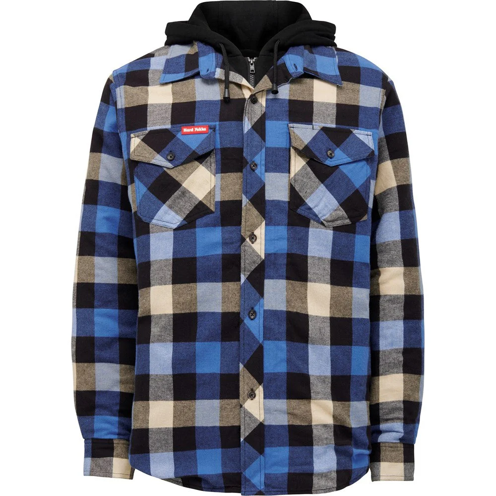 Hard Yakka Men Quilted Flannel Shacket - Image 17