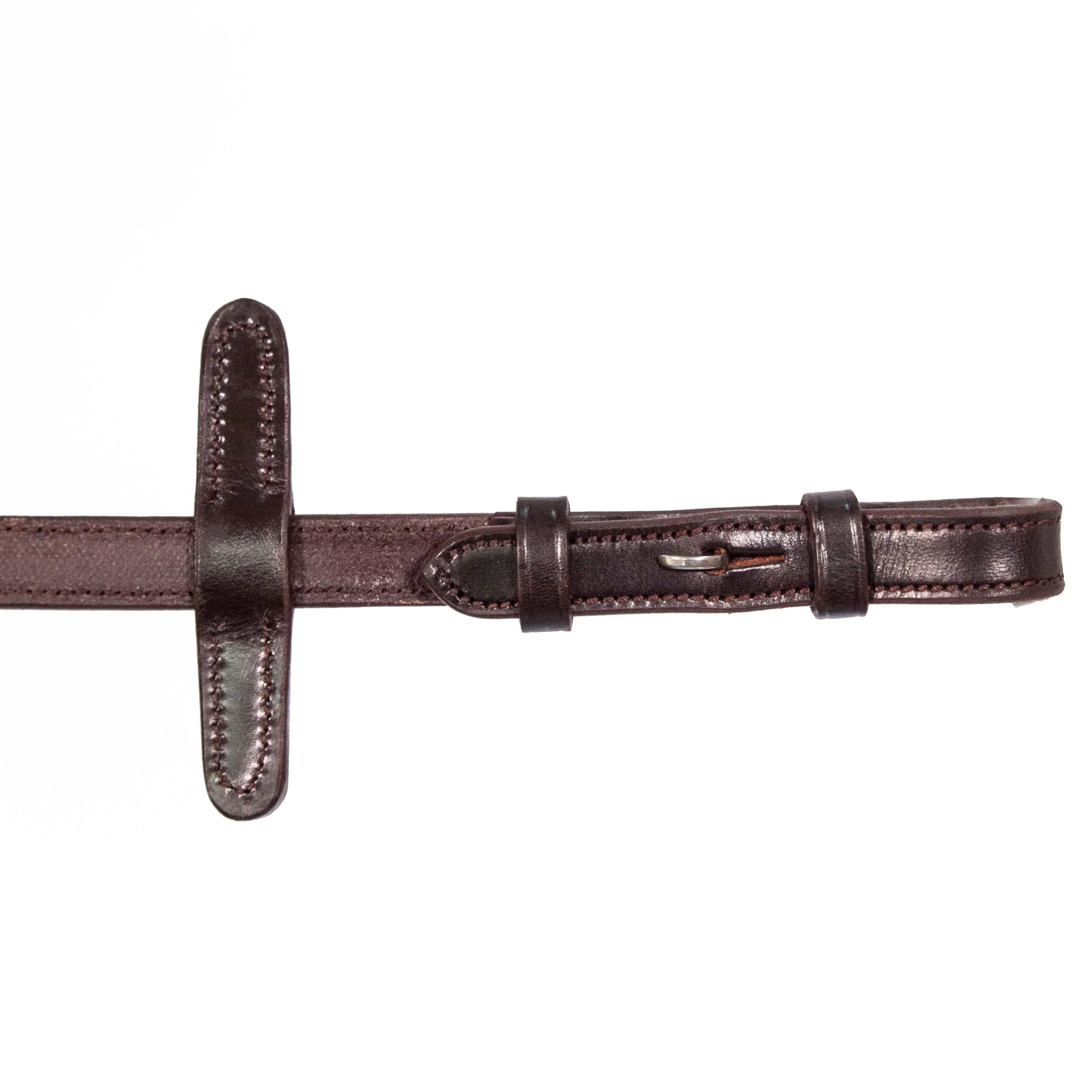 Henry James Smooth Eventer Hybrid Rubber Reins With Leather Stoppers - Image 9