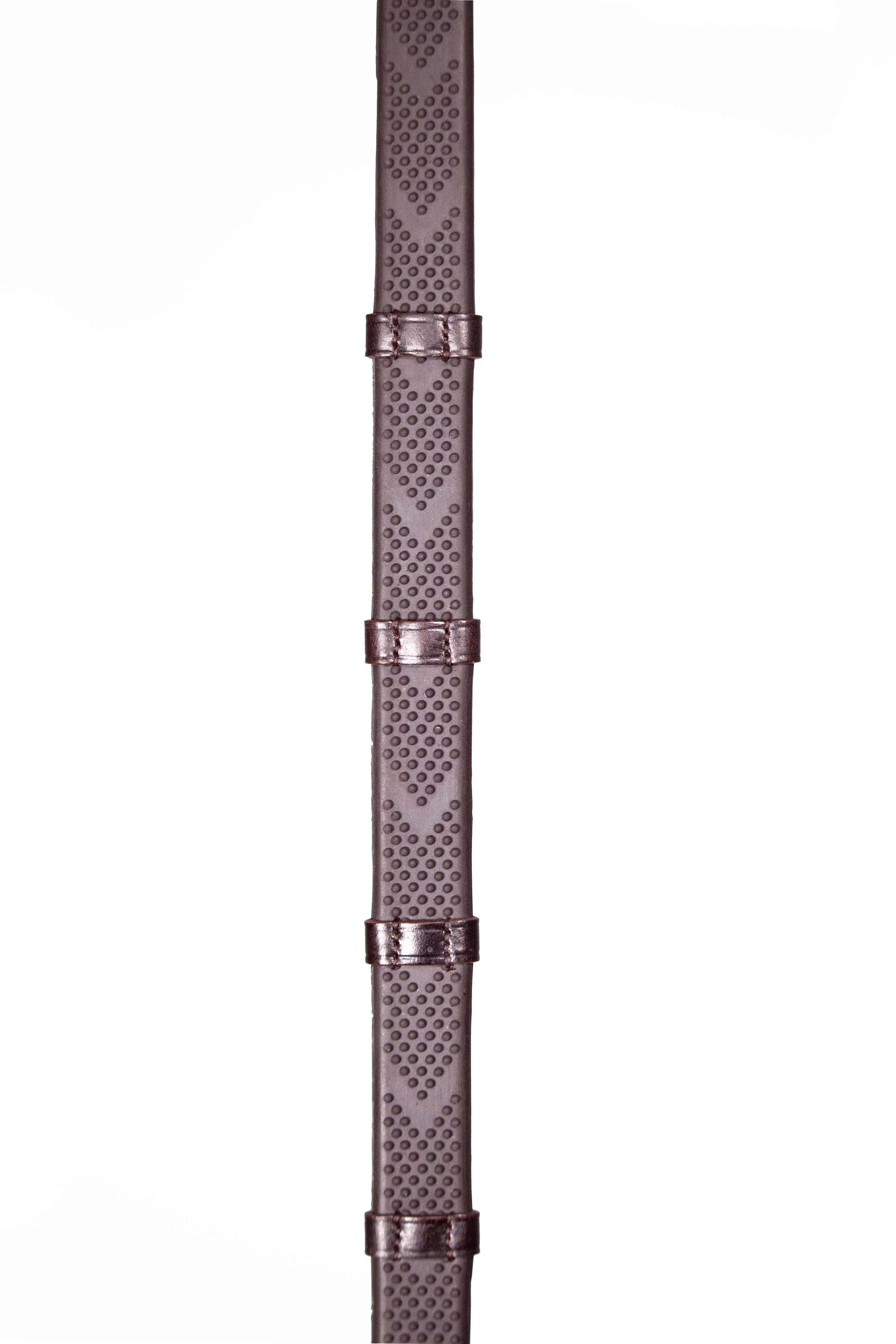Henry James V-Grip Hybrid Rubber Reins With Leather Stoppers - Image 6