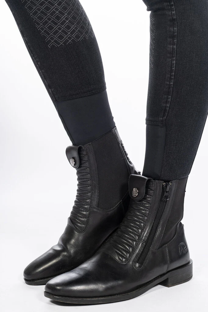 HKM Ladies Full Seat Riding Breeches -Harbour Island Denim - Image 5