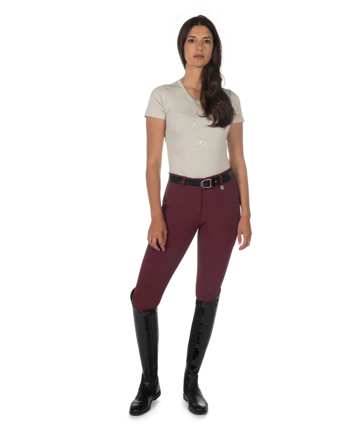 HKM Ladies Silicone Knee Patch Breeches -Livigno- - Image 12