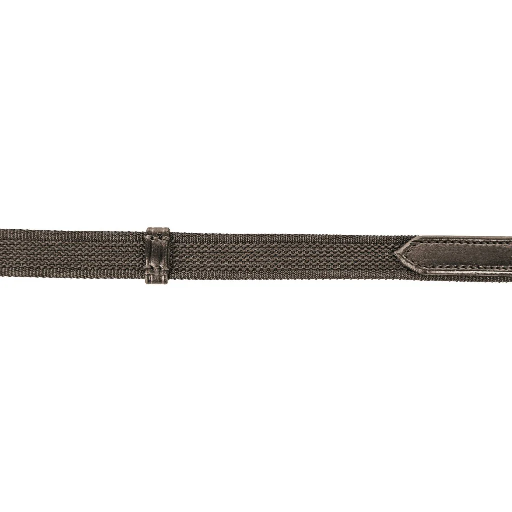 HKM Reins Interwoven with Rubber
