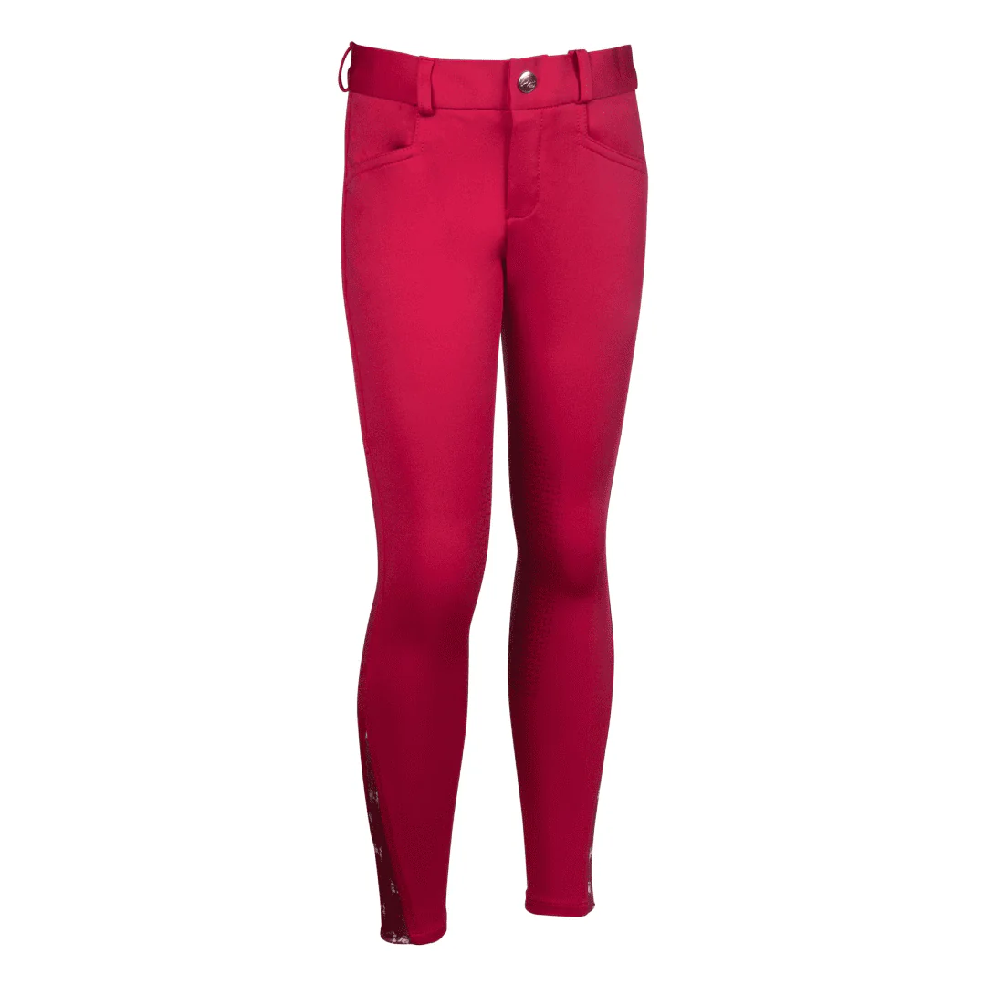 HKM Allure Cheval Silicone Knee Patch Riding Breeches - Image 3