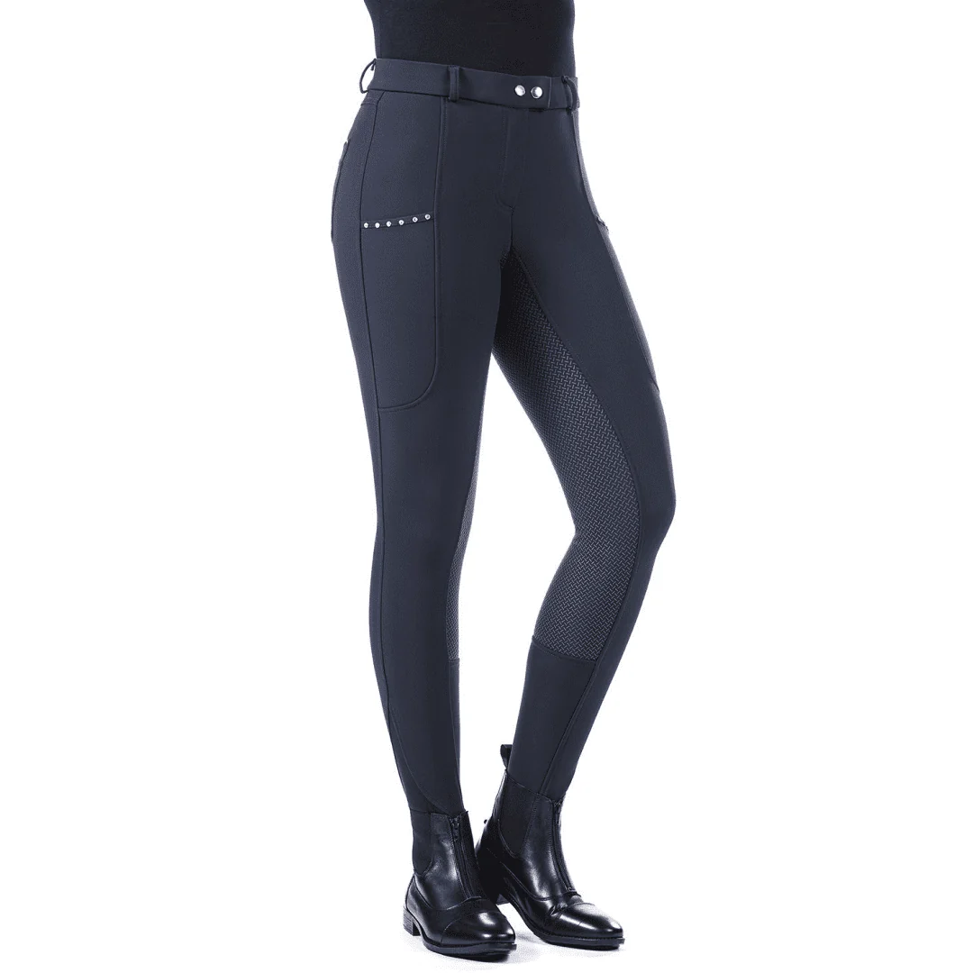 HKM Monaco Silicone Full Seat Winter Riding Breeches - Image 2