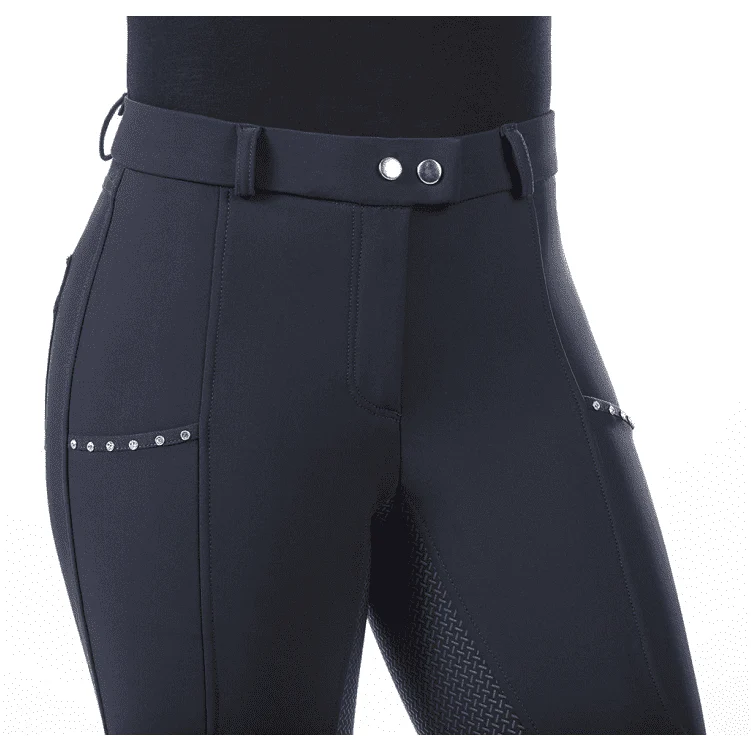 HKM Monaco Silicone Full Seat Winter Riding Breeches - Image 3