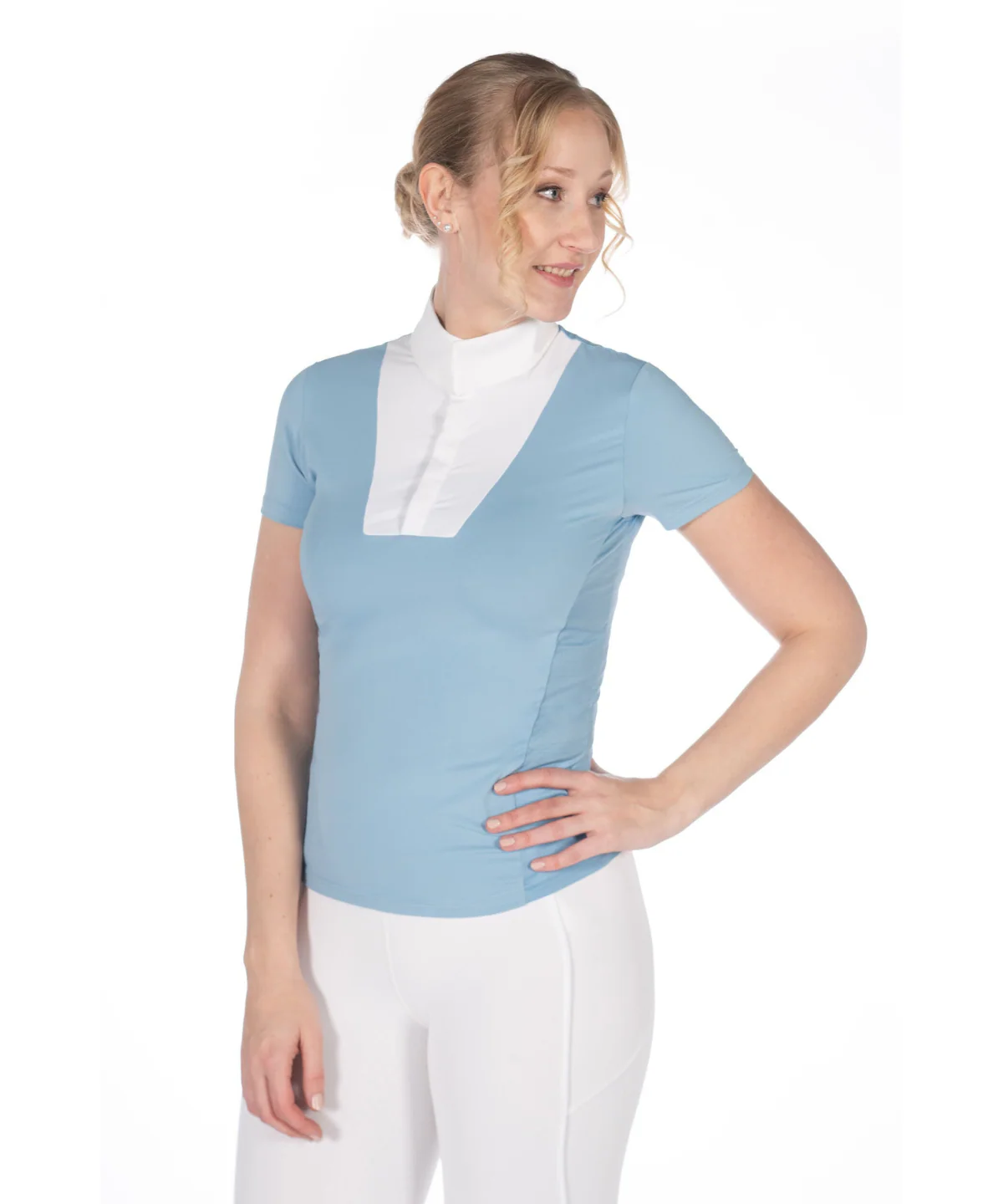 HKM Women's Short Sleeve Competition Shirt -Virginia- - Image 4