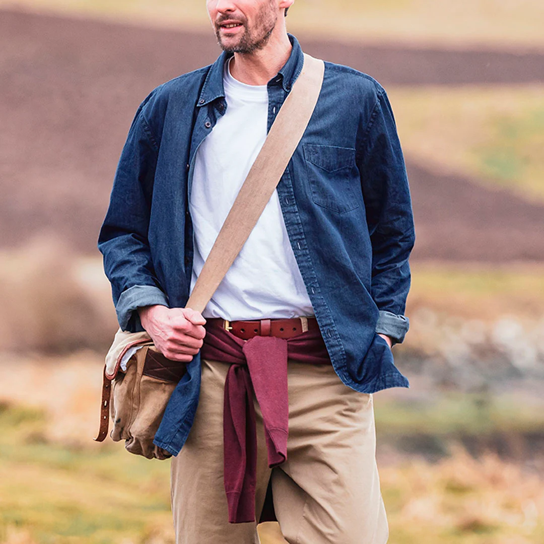 Hoggs of Fife Archerfield Men's Denim Shirt - Image 3