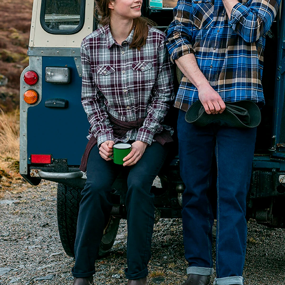 Hoggs of Fife Eilidh Ladies Flannel Shirt - Image 2