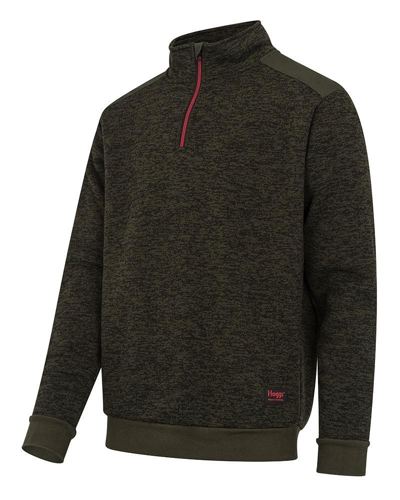 Hoggs of Fife Green King II 1/4 Zip Knit