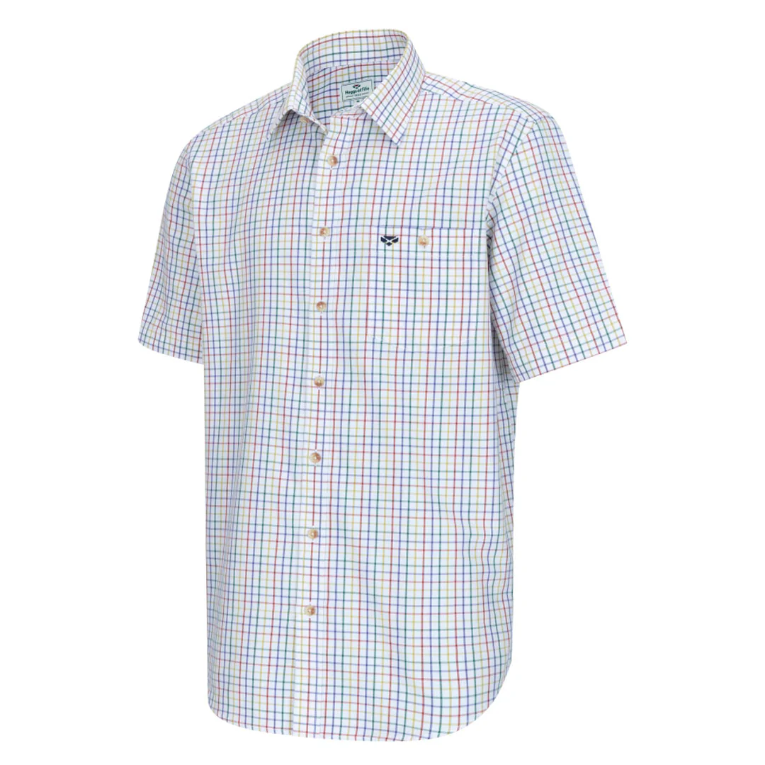 Hoggs of Fife Kessock Men's Short Sleeve Tattersall Shirt - Image 5