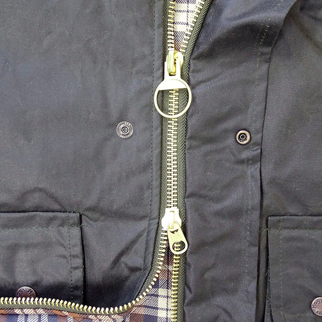 Hoggs of Fife Men's Padded Waxed Waistcoat - Image 6