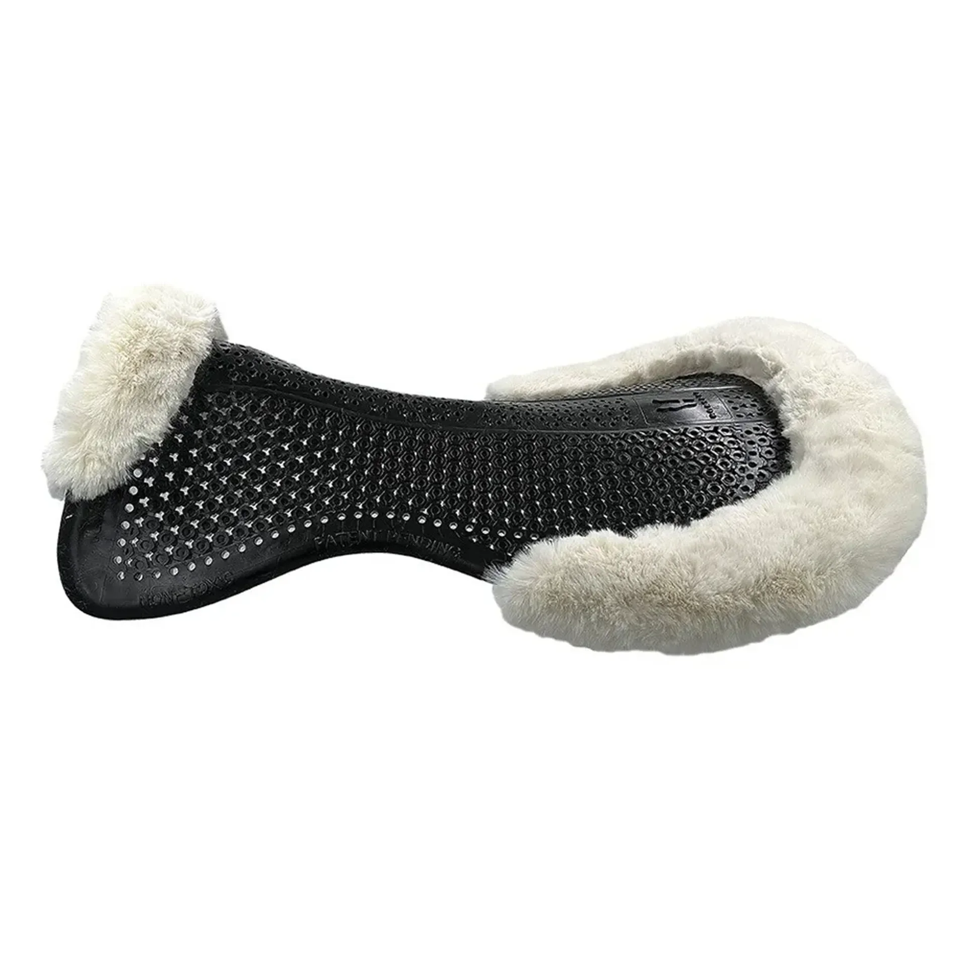 Horsena Regular Jumping Gel Pad with Rolled Edge Real Sheepskin - Image 2